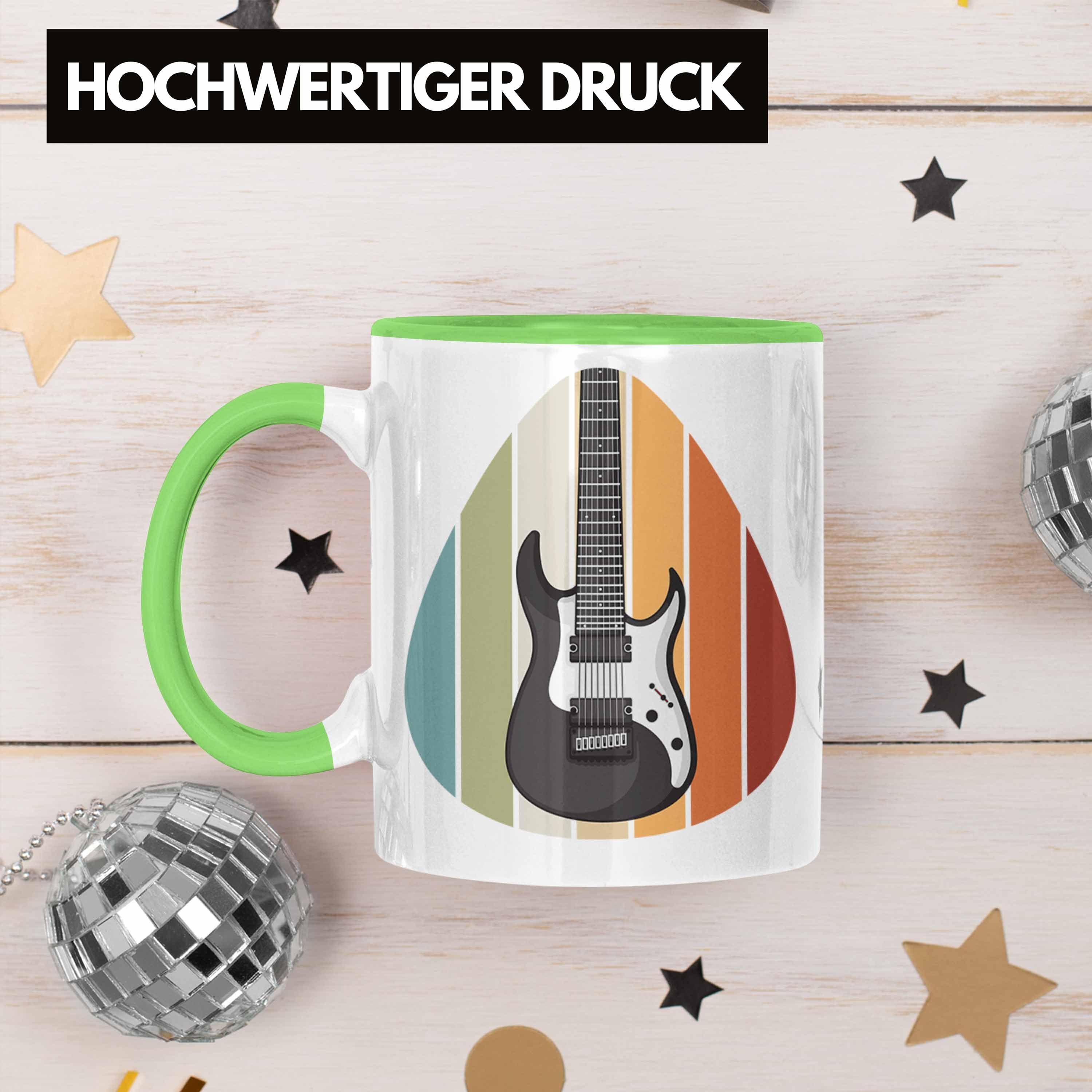 Trendation Tasse Gitarristen Gitarrist Gitarrenspieler Trendation Geschenkidee Tasse Geschenke Geschenk Grün Frauen Gitarre Männer - Motiv