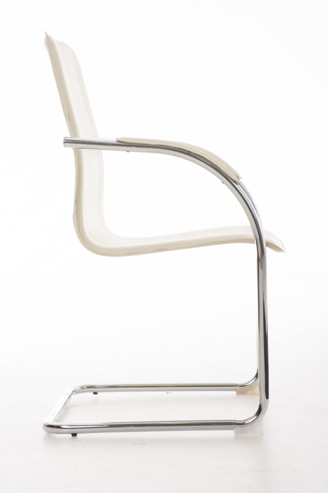 furnicato Besucherstuhl Melina V2 94x56x52 cm creme (1 St)