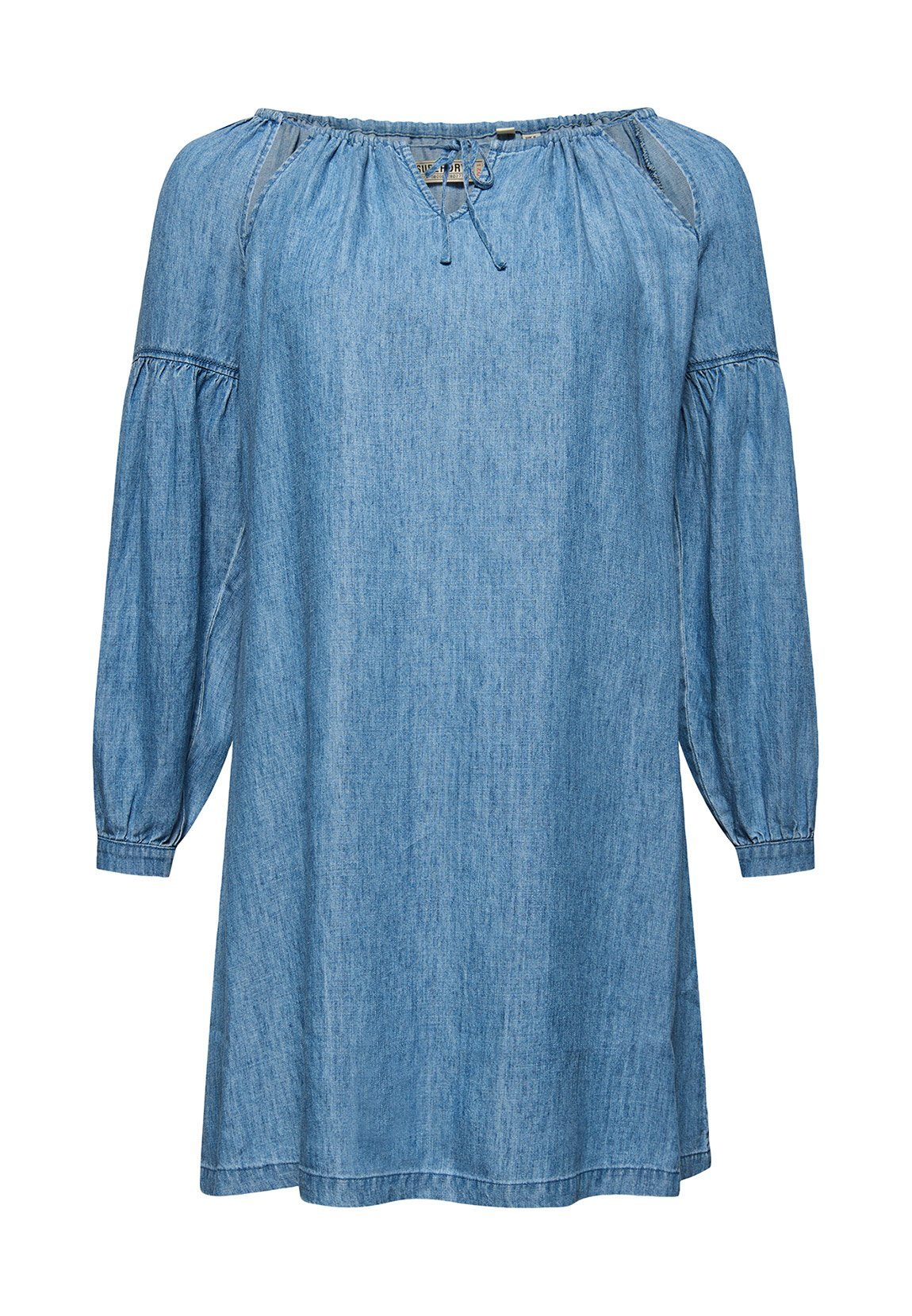 Superdry Sommerkleid »Superdry Kleid Damen ARIZONA PEEK A BOO DRESS Indigo  Light« online kaufen | OTTO