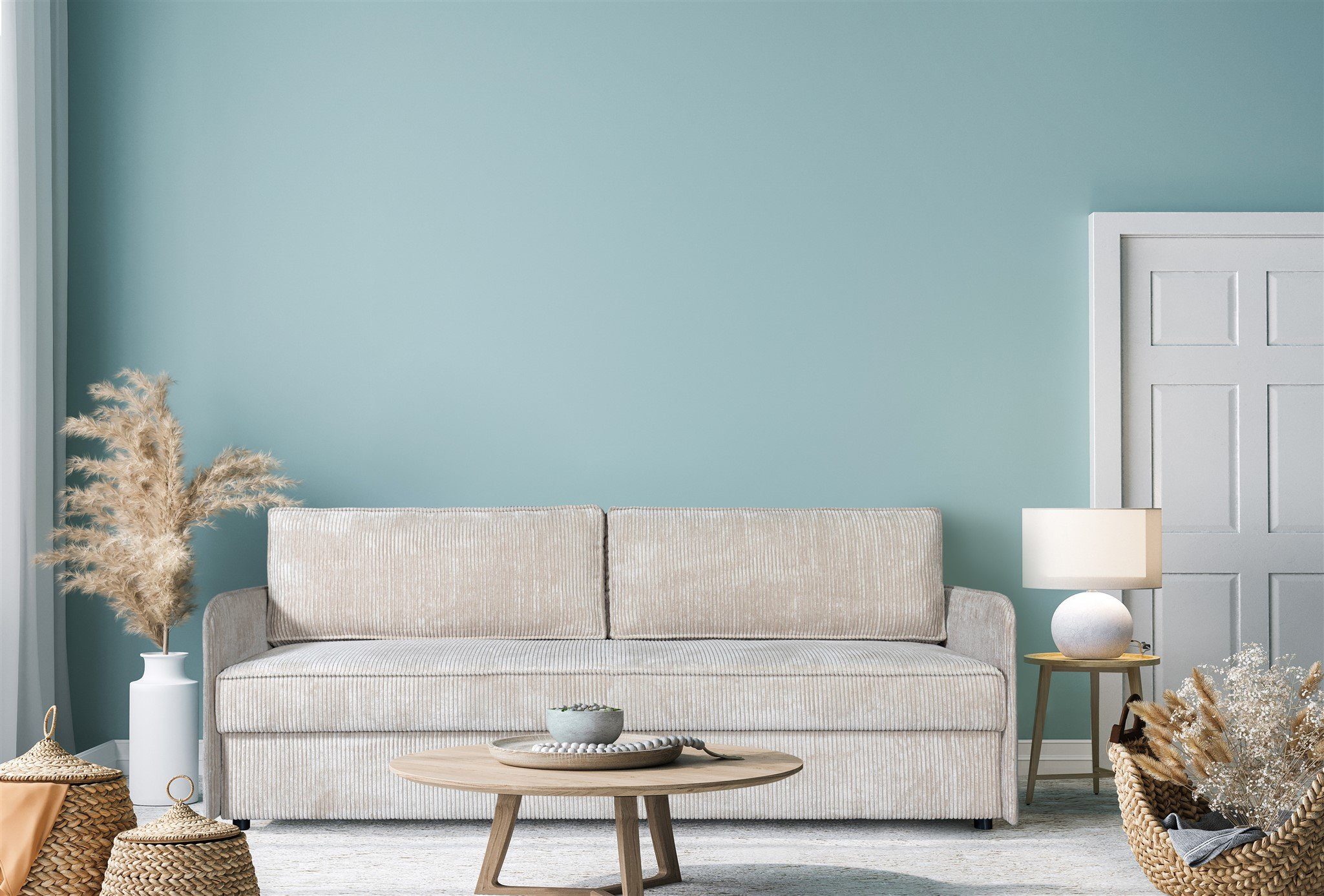 Fun Möbel Sofa Designersofa RUBY Stoff Anafi, inkl. Schlaffunktion mit Bettkasten, Rundumbezug