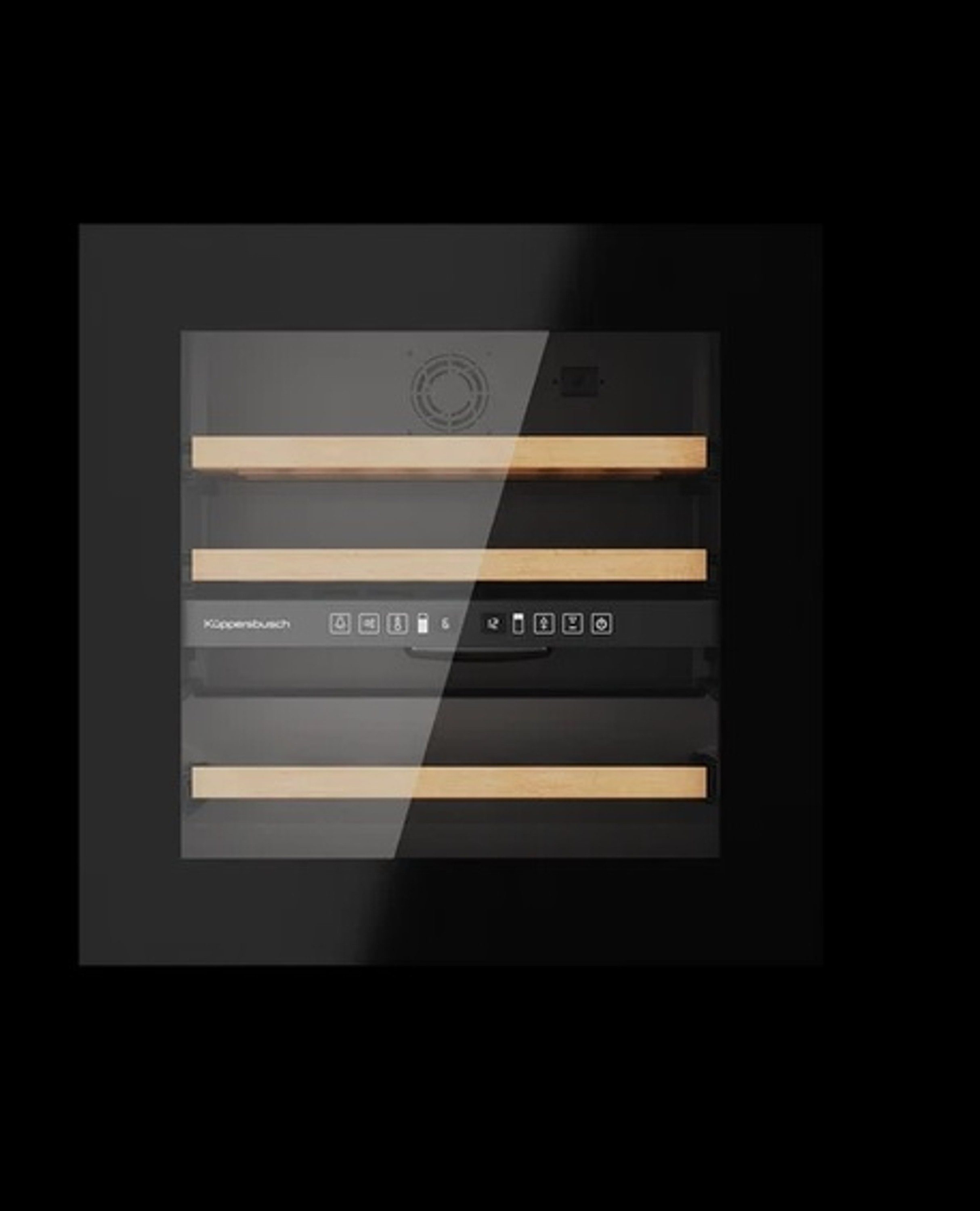 Küppersbusch Einbauweinkühlschrank FWK6862.0S, für 30 Standardflaschen á 0,75l,Holzauszüge, LED Innenbeleuchtung, Elektronische Temperaturanzeige