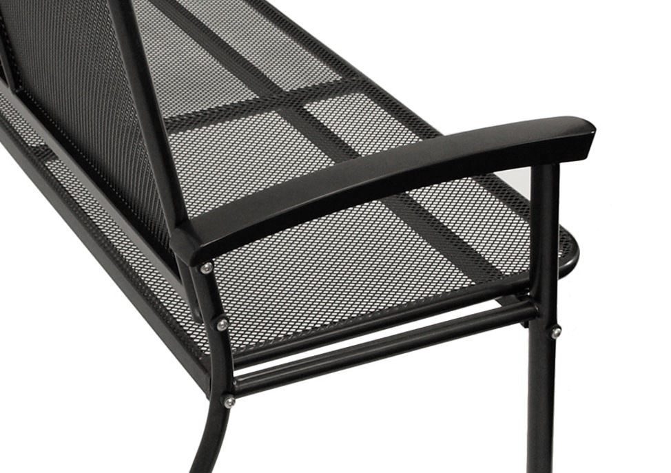 DEGAMO Gartenbank RIVO (1-St), 3-sitzer, Farbe eisengrau, Streckmetall wetterfest