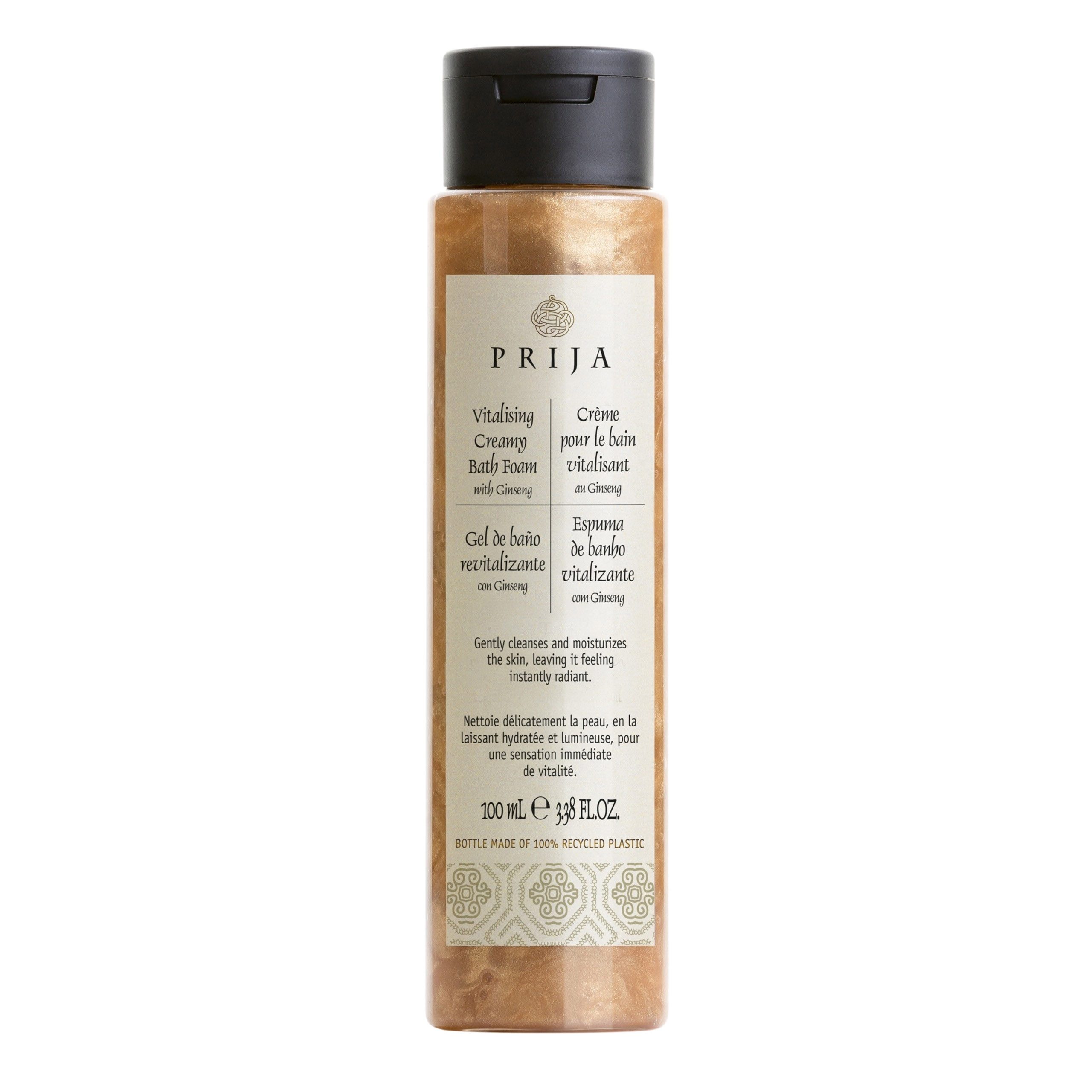 PRIJA Duschgel PRIJA Nährendes Badeöl mit Goldpartikeln und Ginseng, vegan