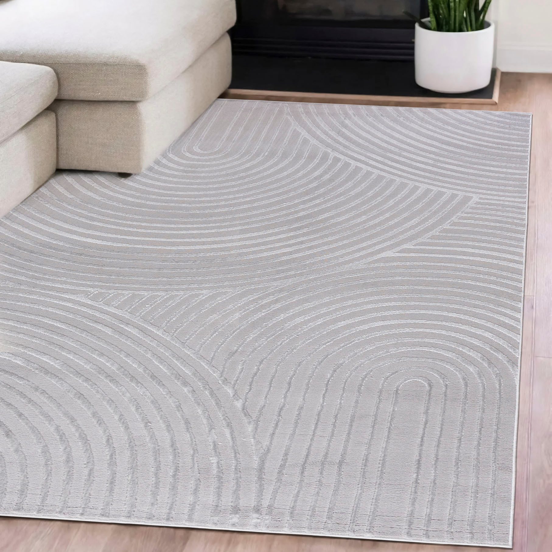 Mazovia Designteppich Modern Geometrisch Teppich Minimalistisch Weich Teppi günstig online kaufen