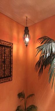 Marrakesch Orient & Mediterran Interior Deckenleuchte Orientalische Lampe Pendelleuchte Rostfarben Azah