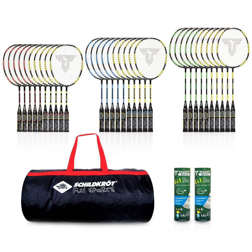 Talbot-Torro Badmintonschläger Badminton-Set ELI, Schläger speziell auf das Alter zugeschnitten