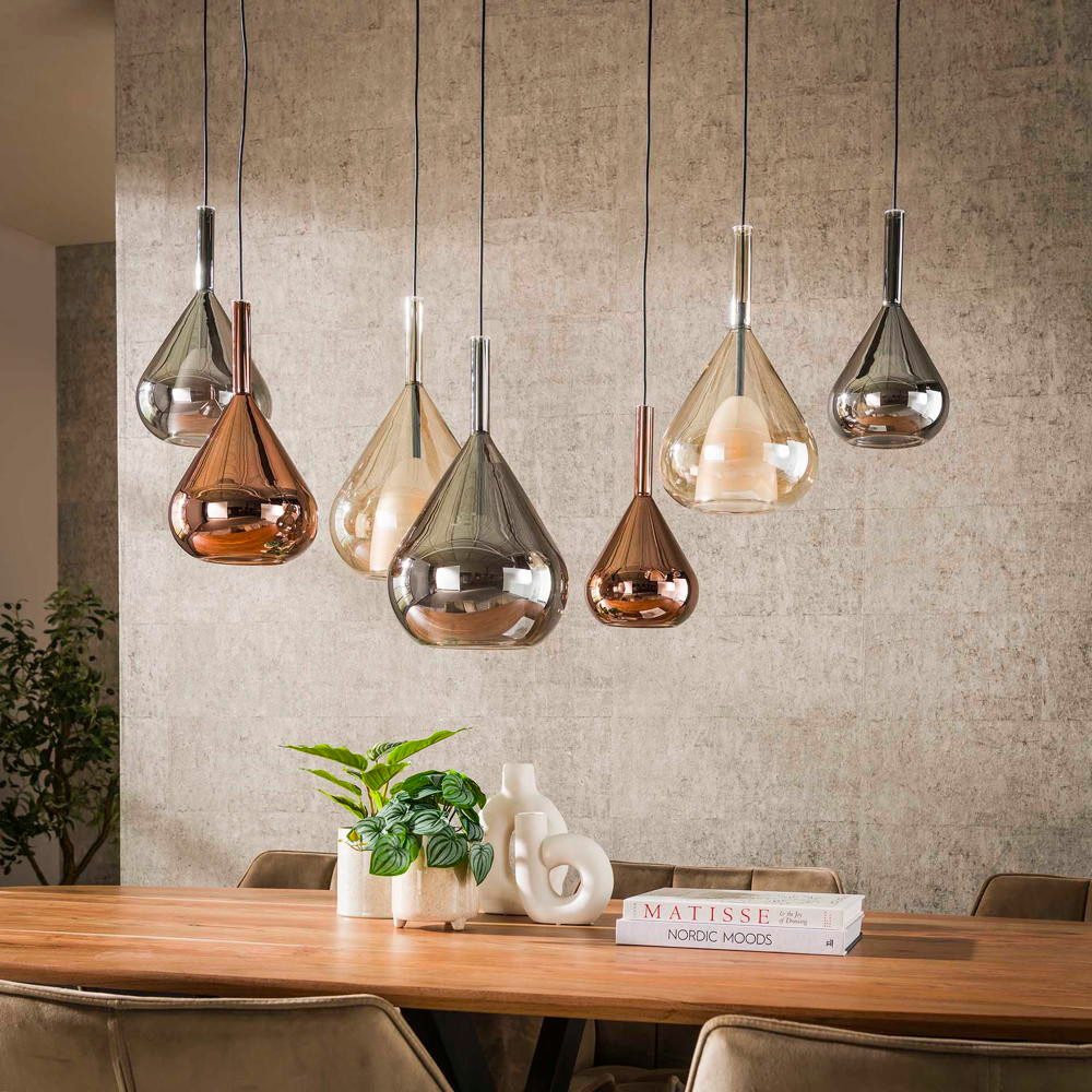 famlights Pendelleuchte famlights, Pendelleuchte Celia in Mehrfarbig G9 7-flammig