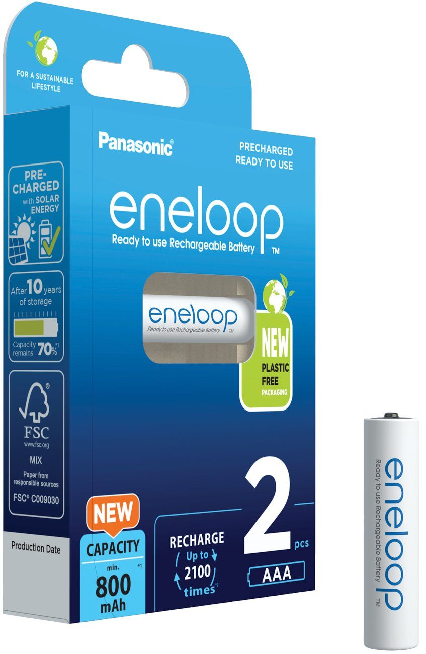 eneloop eneloop Micro Akku BK-4MCDE/2BE Ni-MH 1,2V / 800mAh Akku (1,2V V)