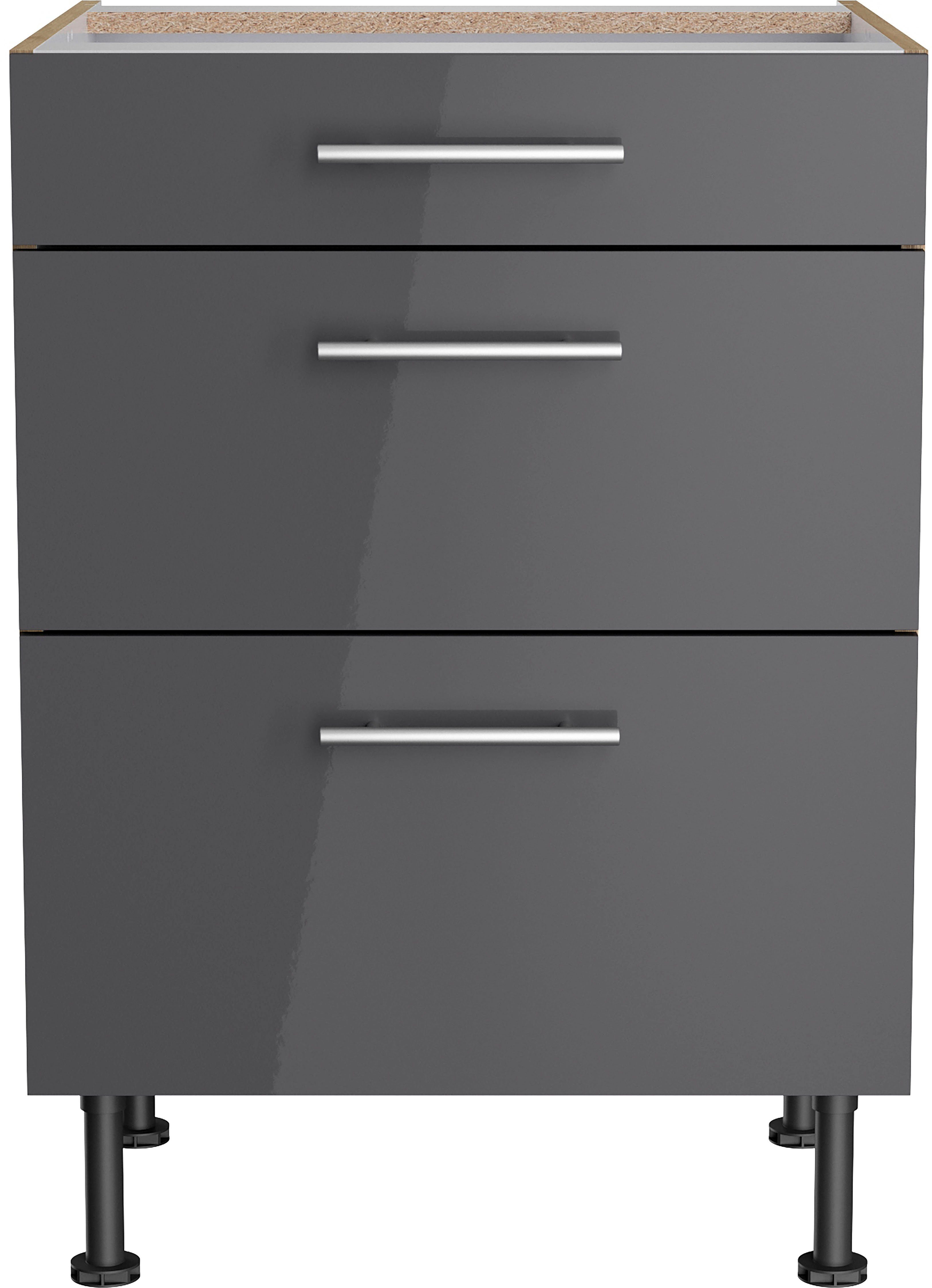 Klara Unterschrank cm anthrazit/wildeiche Breite OPTIFIT 60