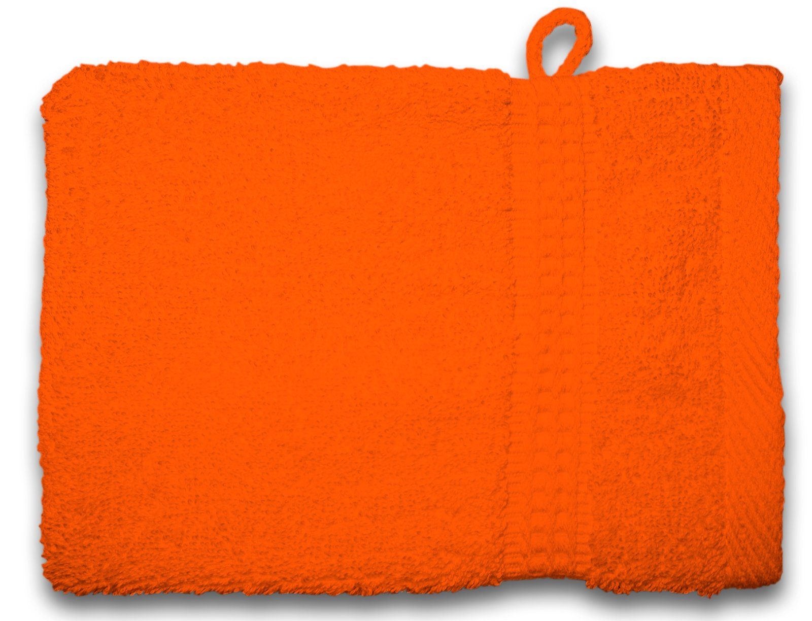 One Home Waschlappen Royal, Frottee (2-St), saugfähig Bordüre, mit orange