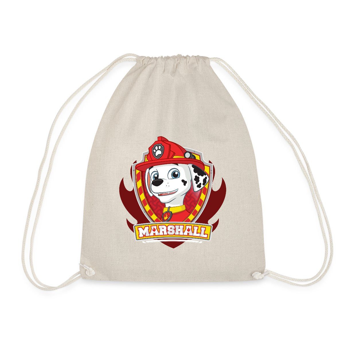 Spreadshirt Turnbeutel Paw Patrol Marshall Feuerwehrhund Feuerwehr Turnbeutel (1-tlg)