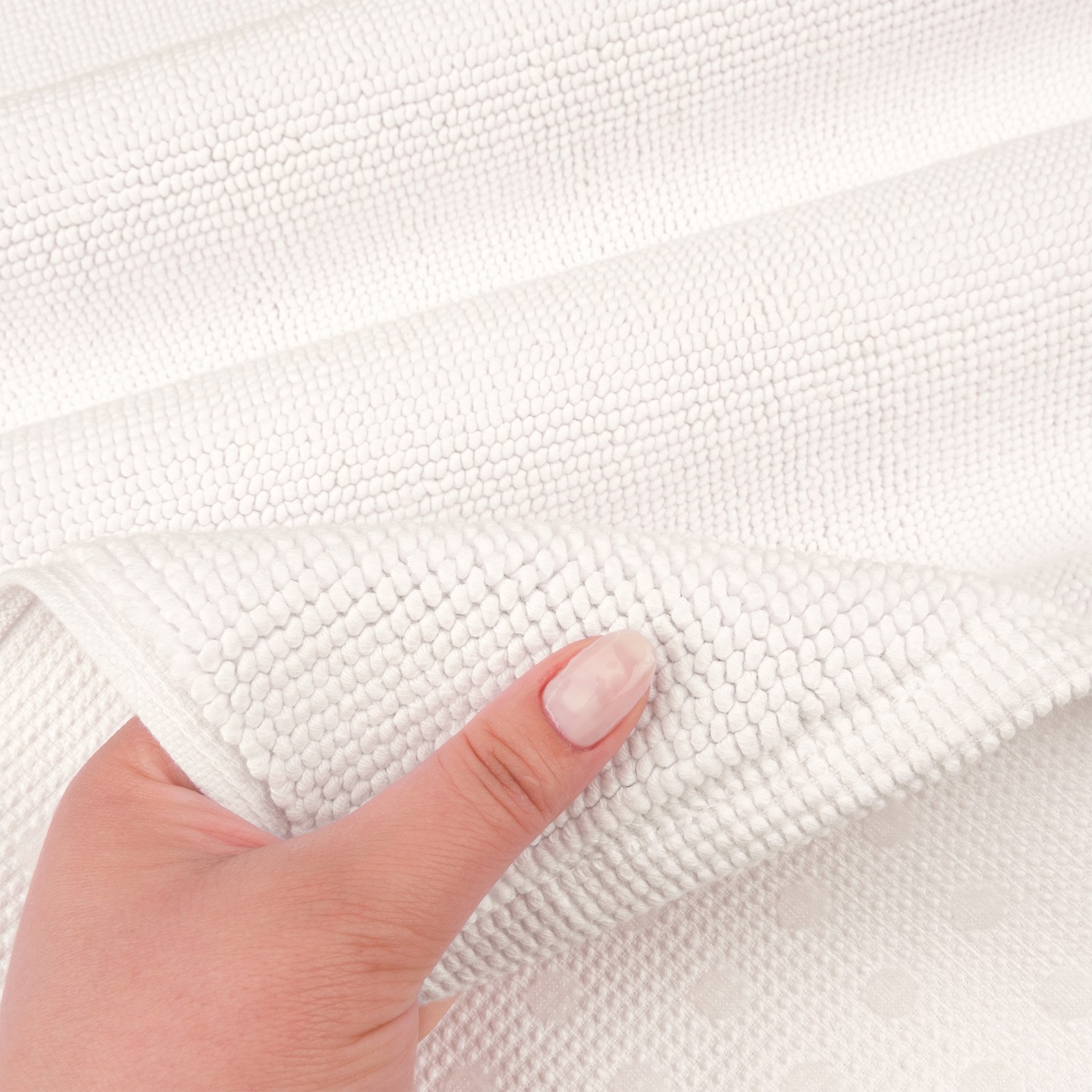 HAMMETEX Badematte rutschfeste Badvorleger, Hotelmatte, Höhe 7,5 mm, rutschhemmend beschichtet, strapazierfähig, Baumwolle, rechteckig, einfarbig, 100% Baumwoll – Bild 4 von 5