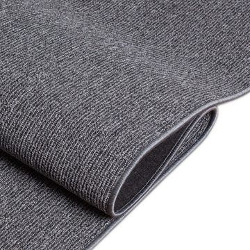Teppich Flachgewebe-Teppich im schlichten einfarbigen Design in anthrazit, Teppich-Traum, rechteckig