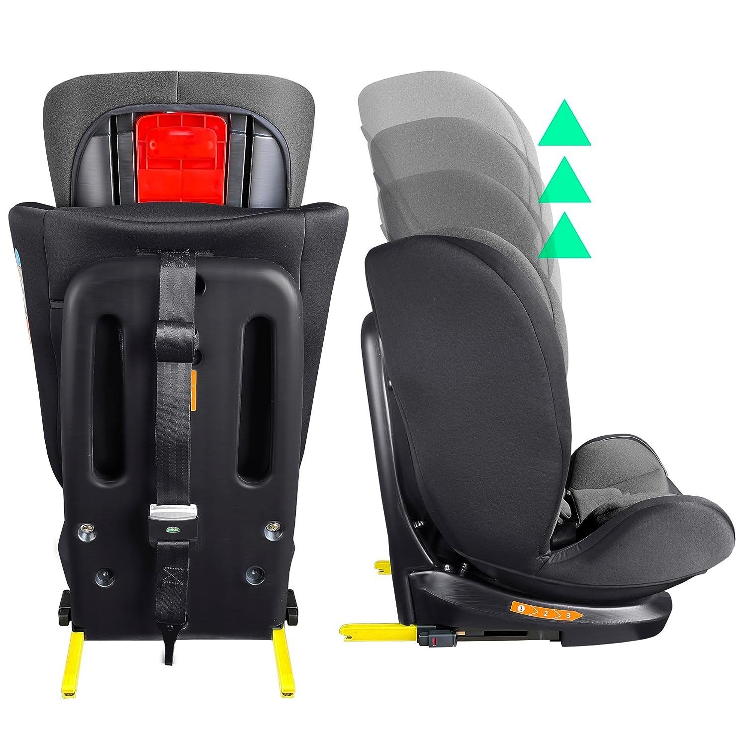 XOMAX Autokindersitz Selena, bis: 12, (Selena), mit 5-Punkt-Gurt, 3-Punkt-Gurt, Isofix Gruppe 0/1/2/3 ECE i-Size 129R