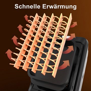 Vicbuy Heizlüfter 90° Drehbarer Heizluefter, Heater elektrisch, Tragbarer Heizungslüfter, 3 Modi Heizgerät, Keramikheizlüfter, Heizer, Kippschutz/Timer