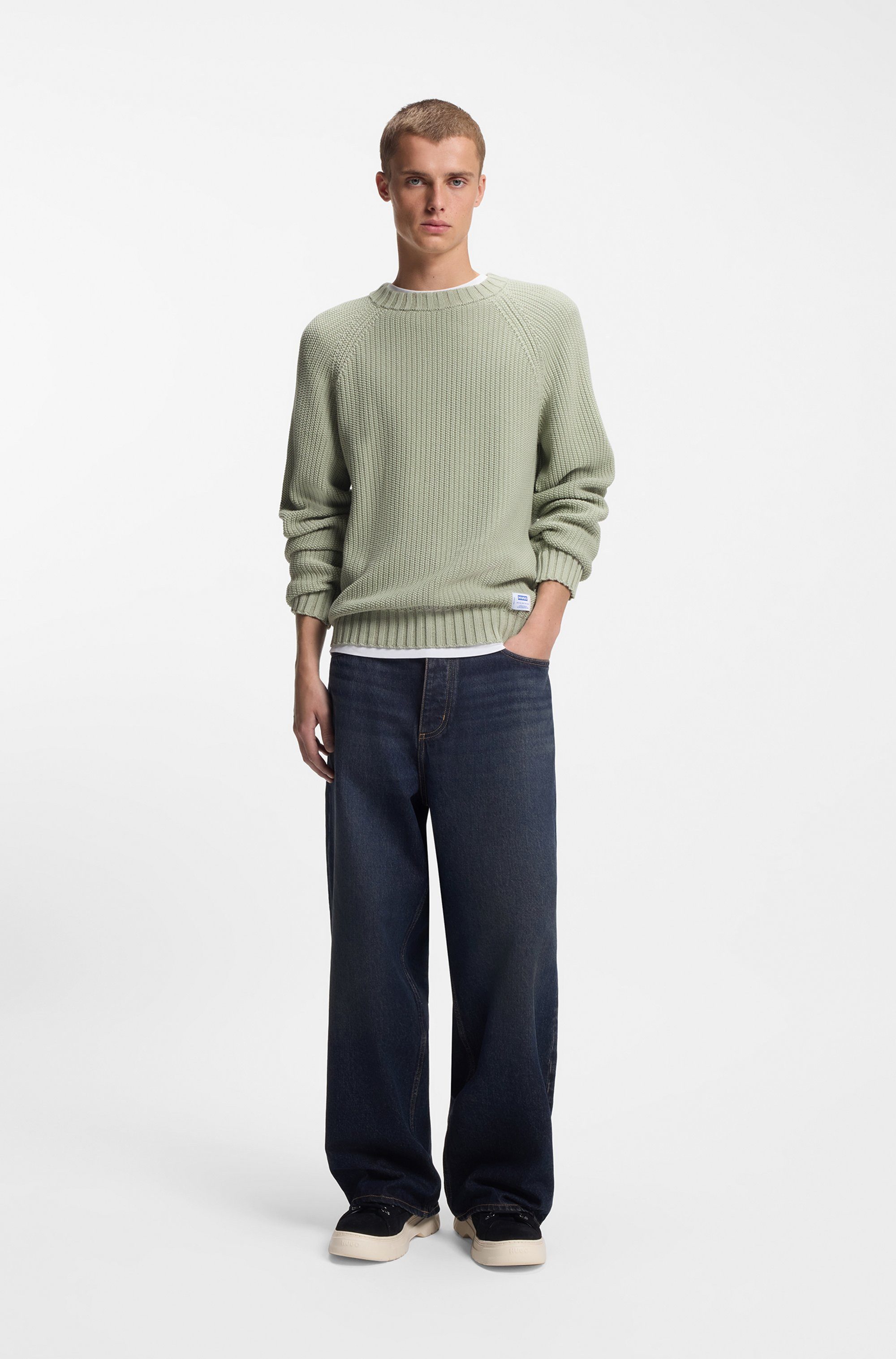 HUGO Blue Strickpullover Sonnee