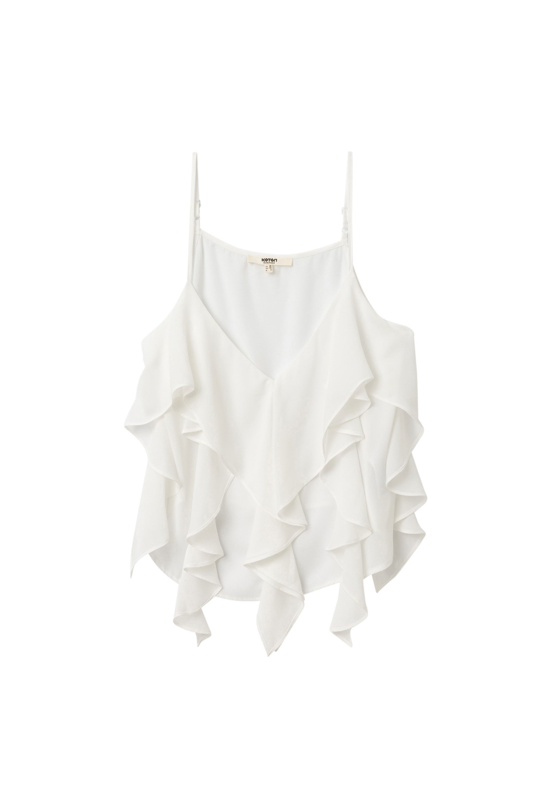 Koton Tanktop V-Kragen Ärmellos Tanktop günstig online kaufen