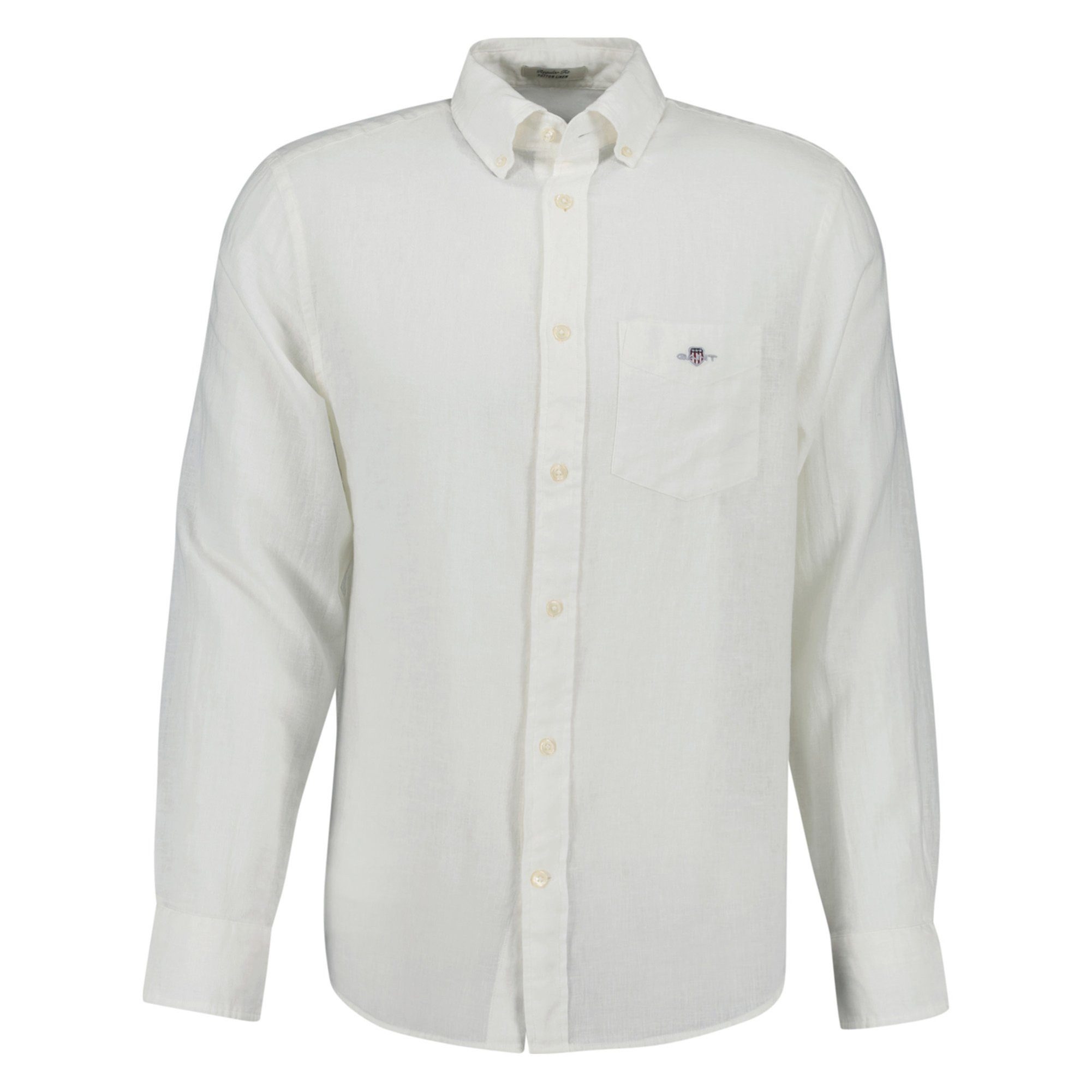 Gant Businesshemd Herren Hemd 1er Pack Leinen