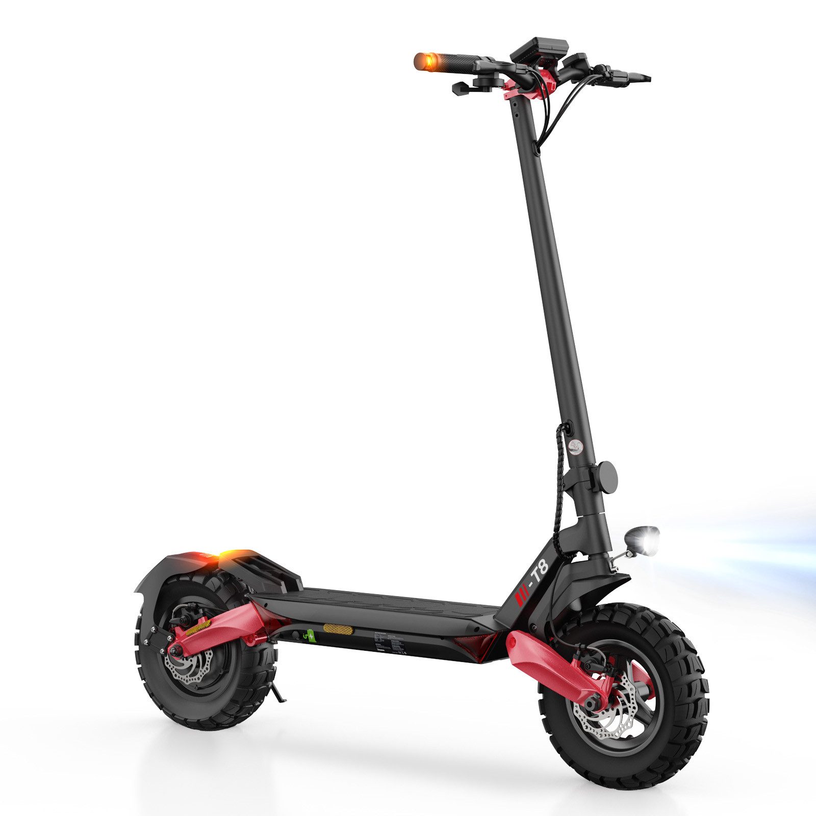 iscooter E-Scooter Elektro-Roller für den Geländeeinsatz 80-100km Reichweite, 500,00 W, 20,00 km/h, (1 tlg), 15Ah,doppelte Stoßdämpfung, klappbar, bis 150 kg belastbar