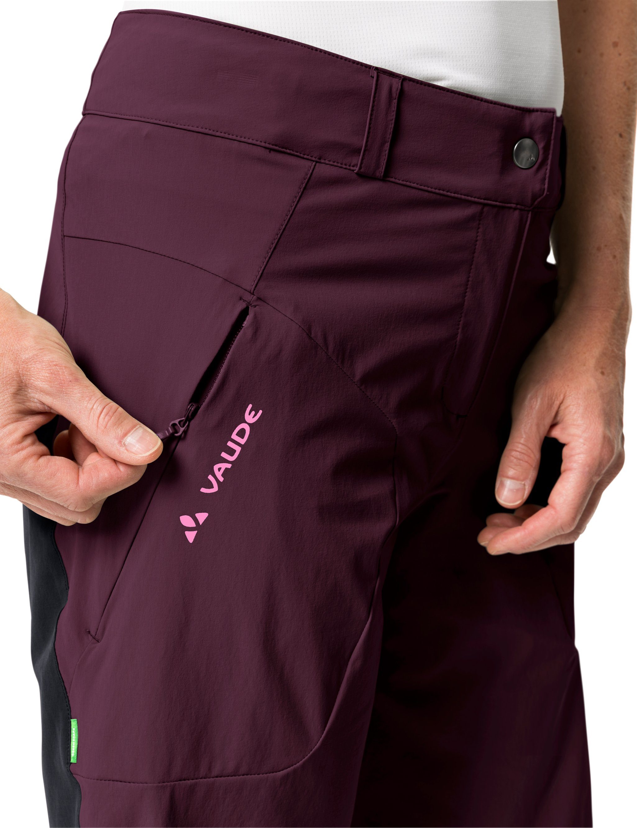 Grüner Funktionshose (1-tlg) Knopf Shorts cassis Women's Altissimo VAUDE II