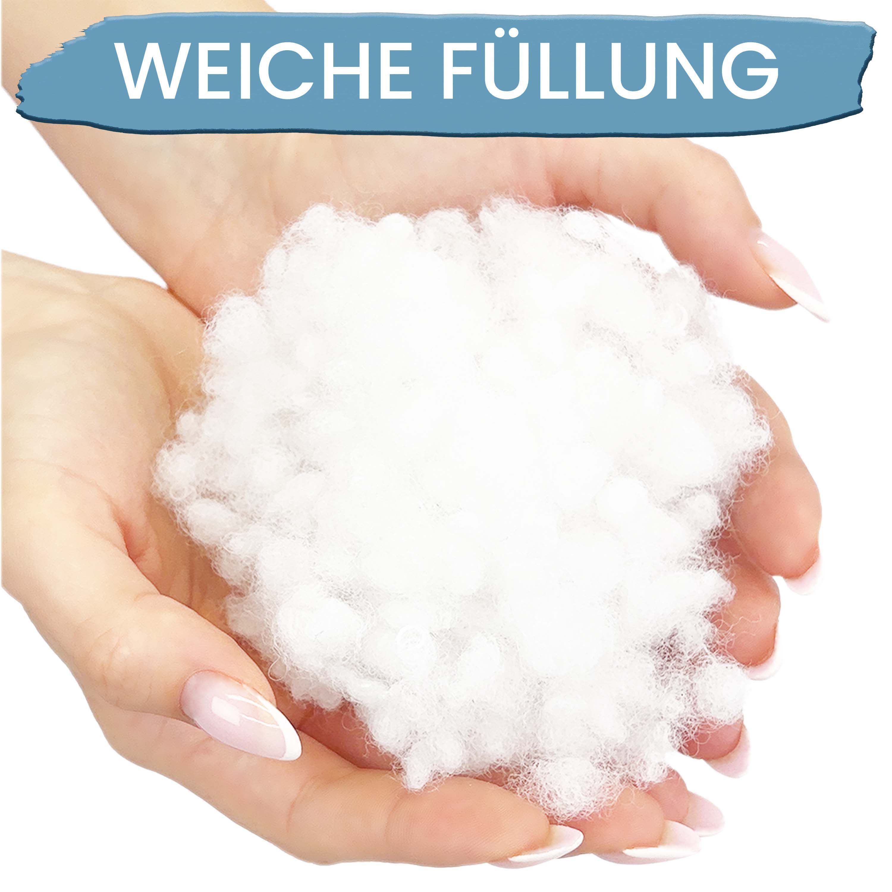 Amilian Dekokissen Sofakissen Couchkissen 2er Set - mit Füllung und Kissenbezug, weich, Hotelverschluss, formstabil – Bild 4 von 5