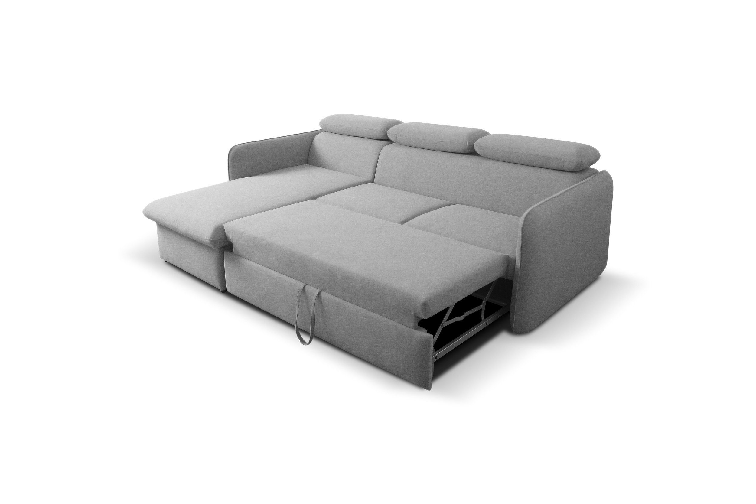 L-Form, Eckcouch, und Bettkasten, mane Amerigo, inklusive mit Design Bettfunktion rechts Ecksofa oder Kopfteilverstellung, Stylefy links bestellbar, Modern