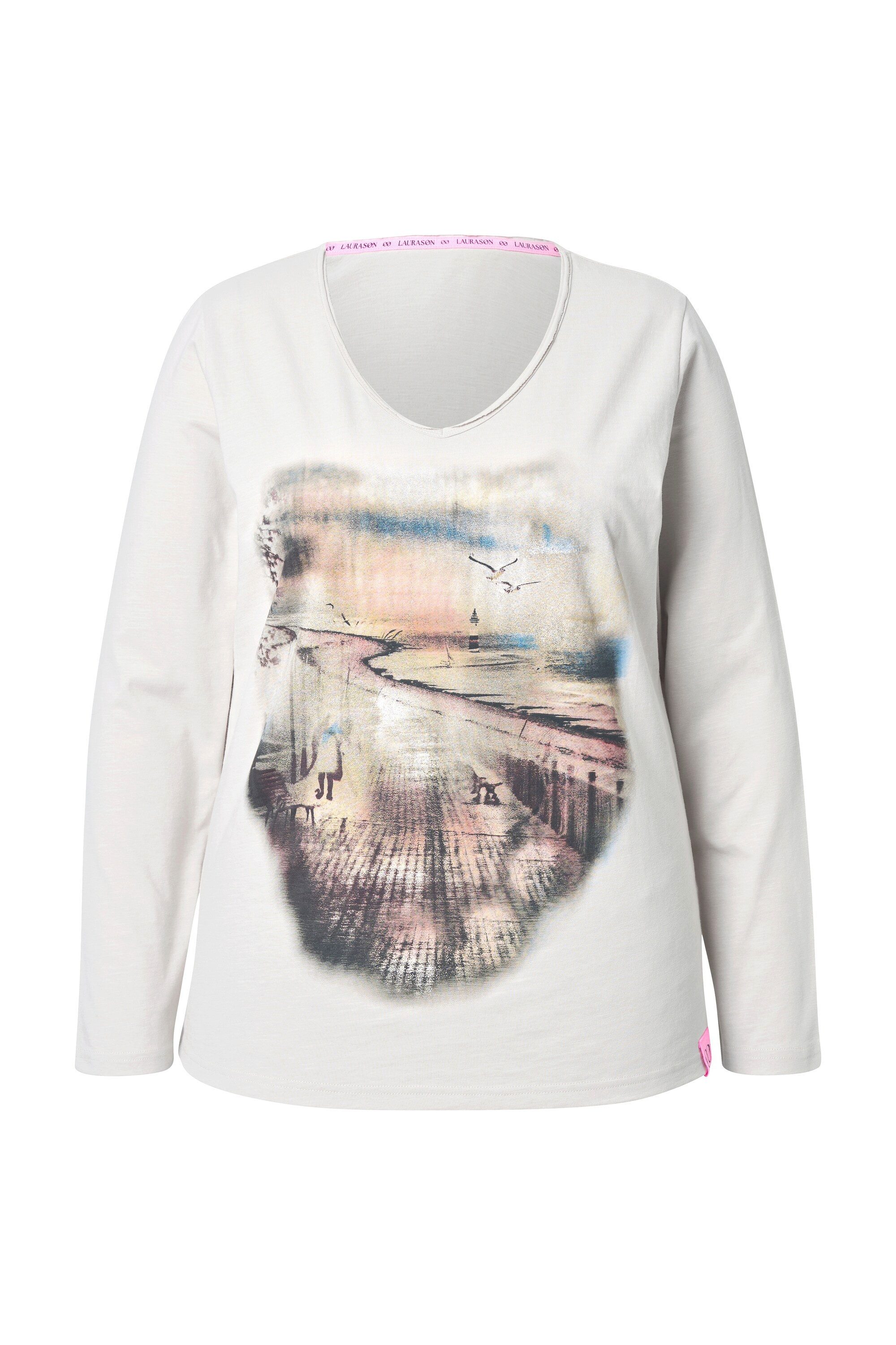 Laurasøn T-Shirt Shirt Langarm V-Ausschnitt MIG günstig online kaufen