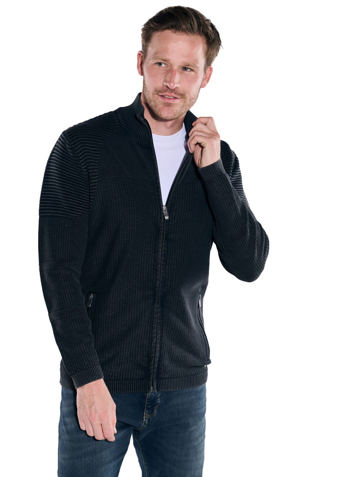 Engbers Cardigan engbers Herren Cardigan regular, Anthrazit