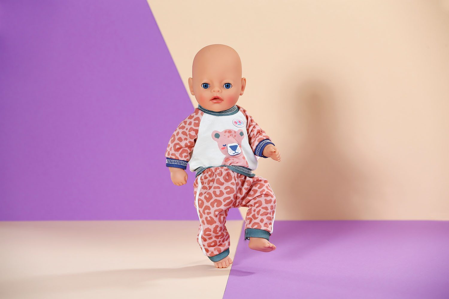 Baby Born Puppenkleidung Jogging Anzug Dschungel, 36 cm, mit Kleiderbügel