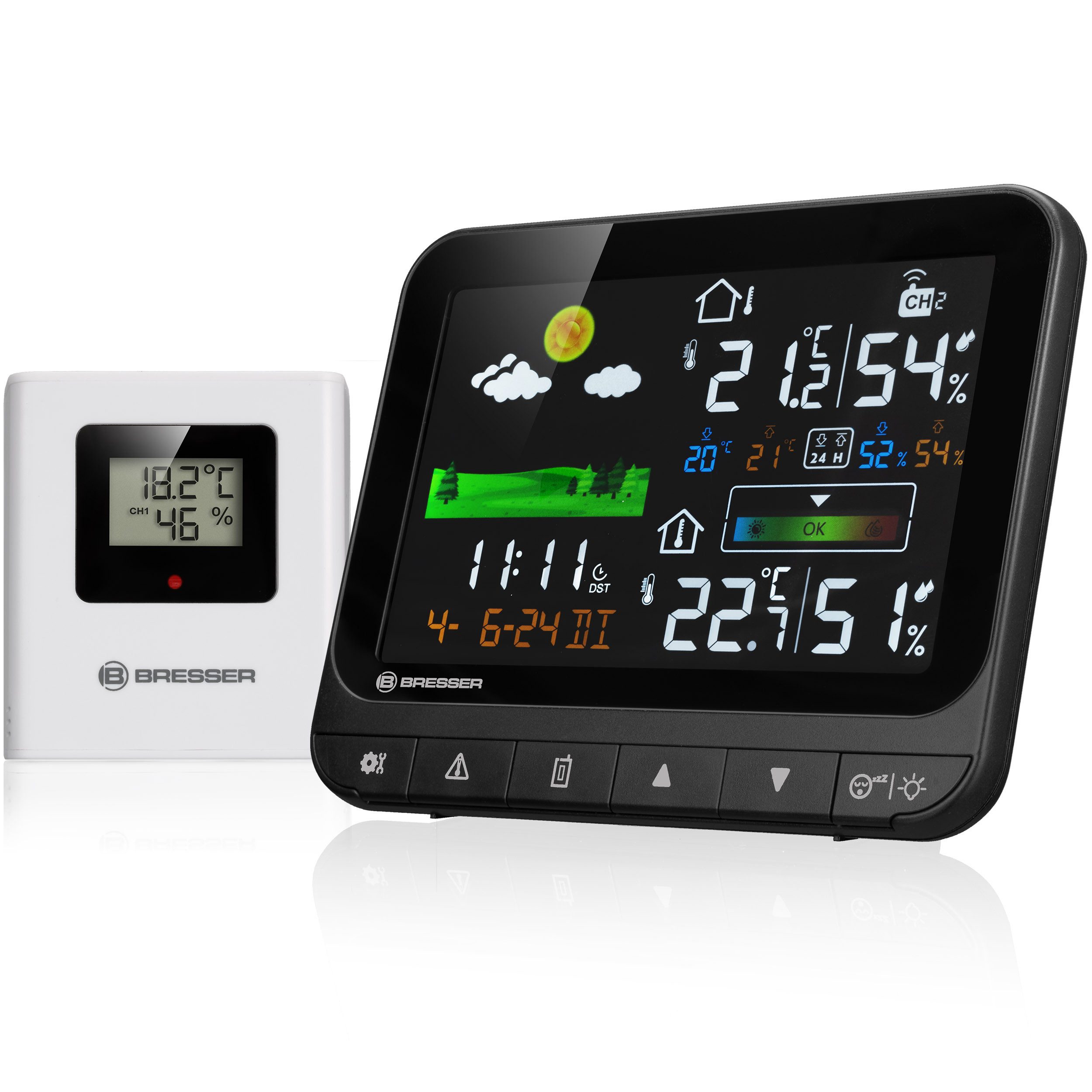 Funkwetterstation BRESSER Funk-Wetterstation Neomeo H