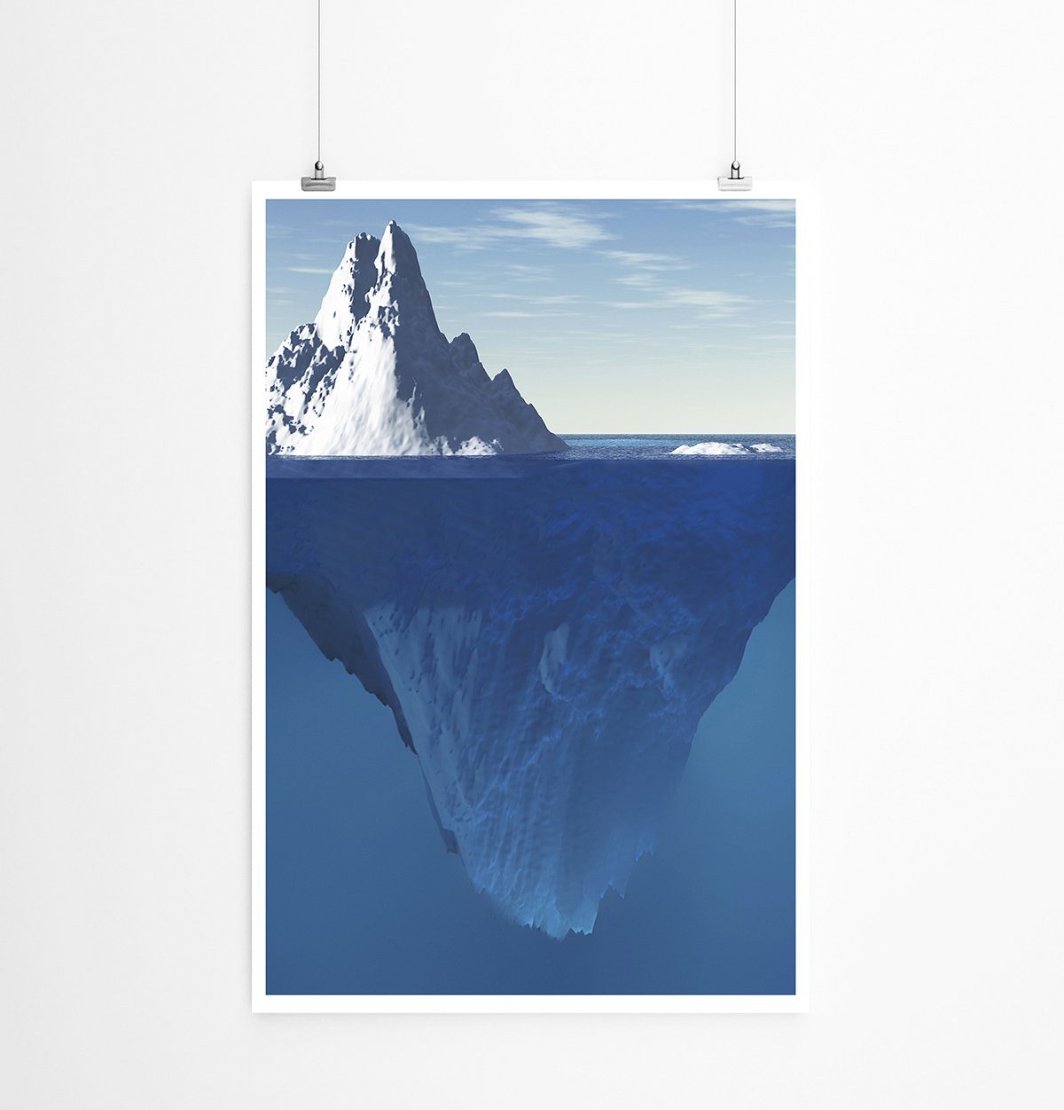 Sinus Art Poster 90x60cm Poster Eisberg günstig online kaufen