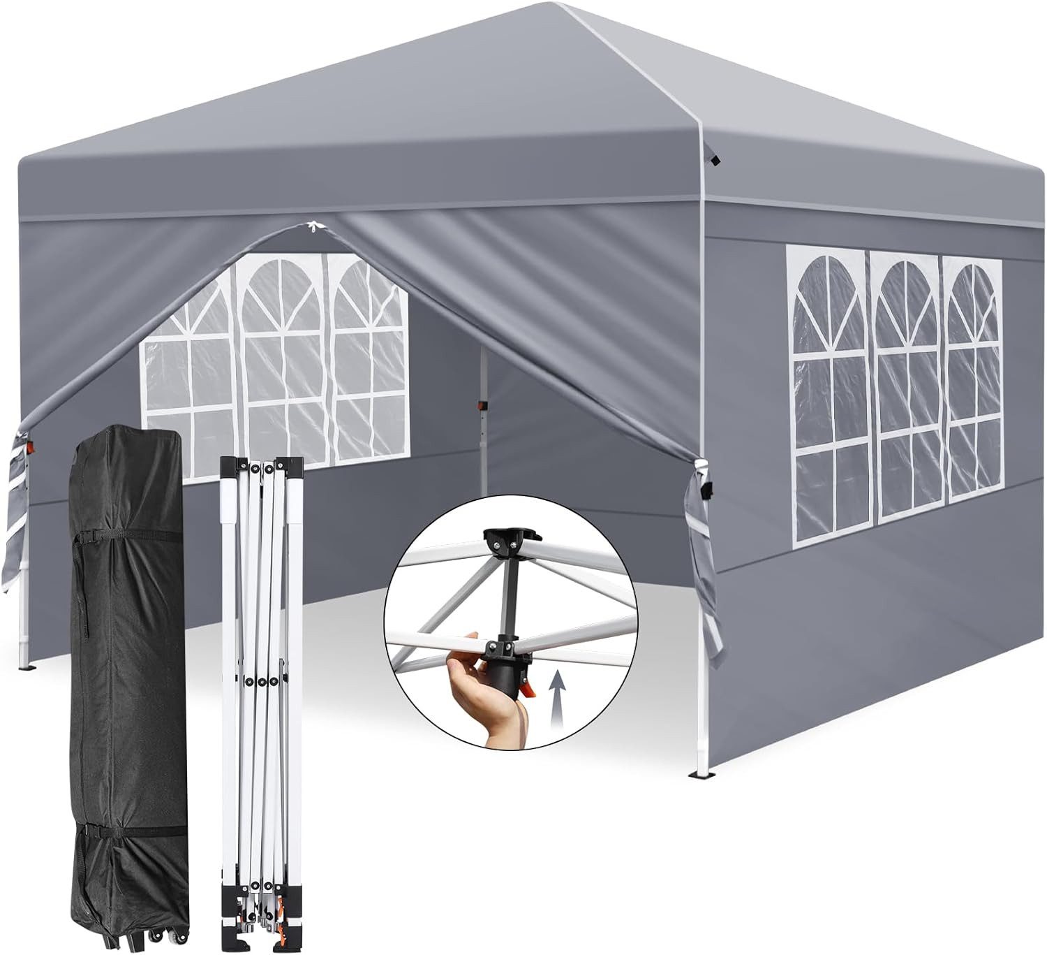 Faltpavillon Pavillon 3x3m Wasserdicht Faltpavillon Pop Up Partyzelt 4 Seitenwände