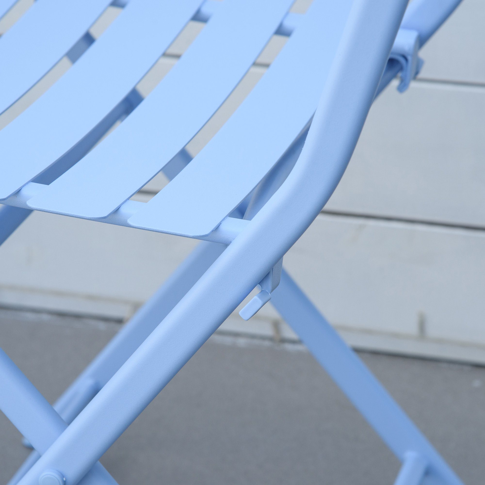 Gartenmöbel-Set hellblau im Outsunny kompaktem Design Sitzgruppe