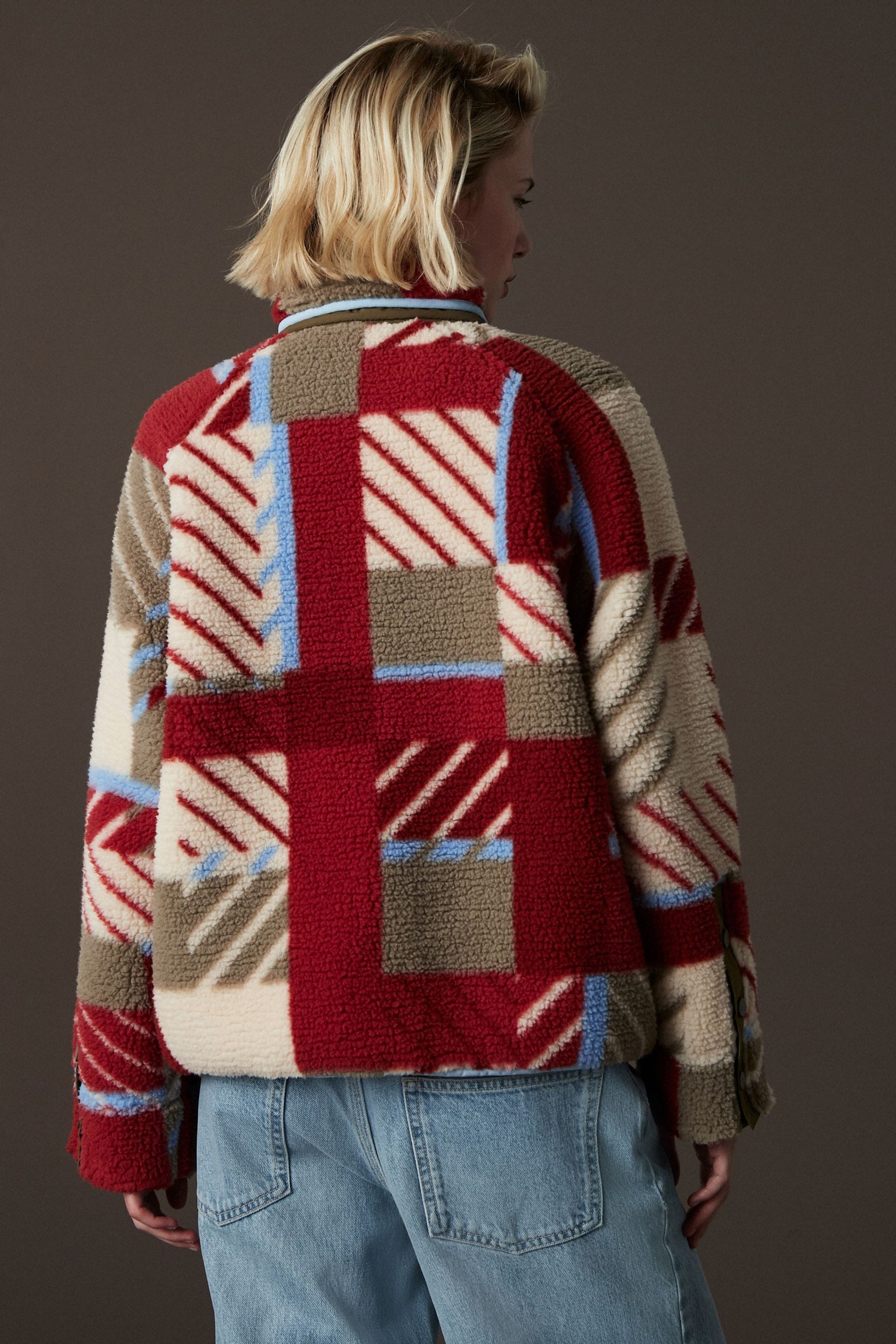 Next Fleecejacke Jacke aus Teddyfell-Fleece mit günstig online kaufen