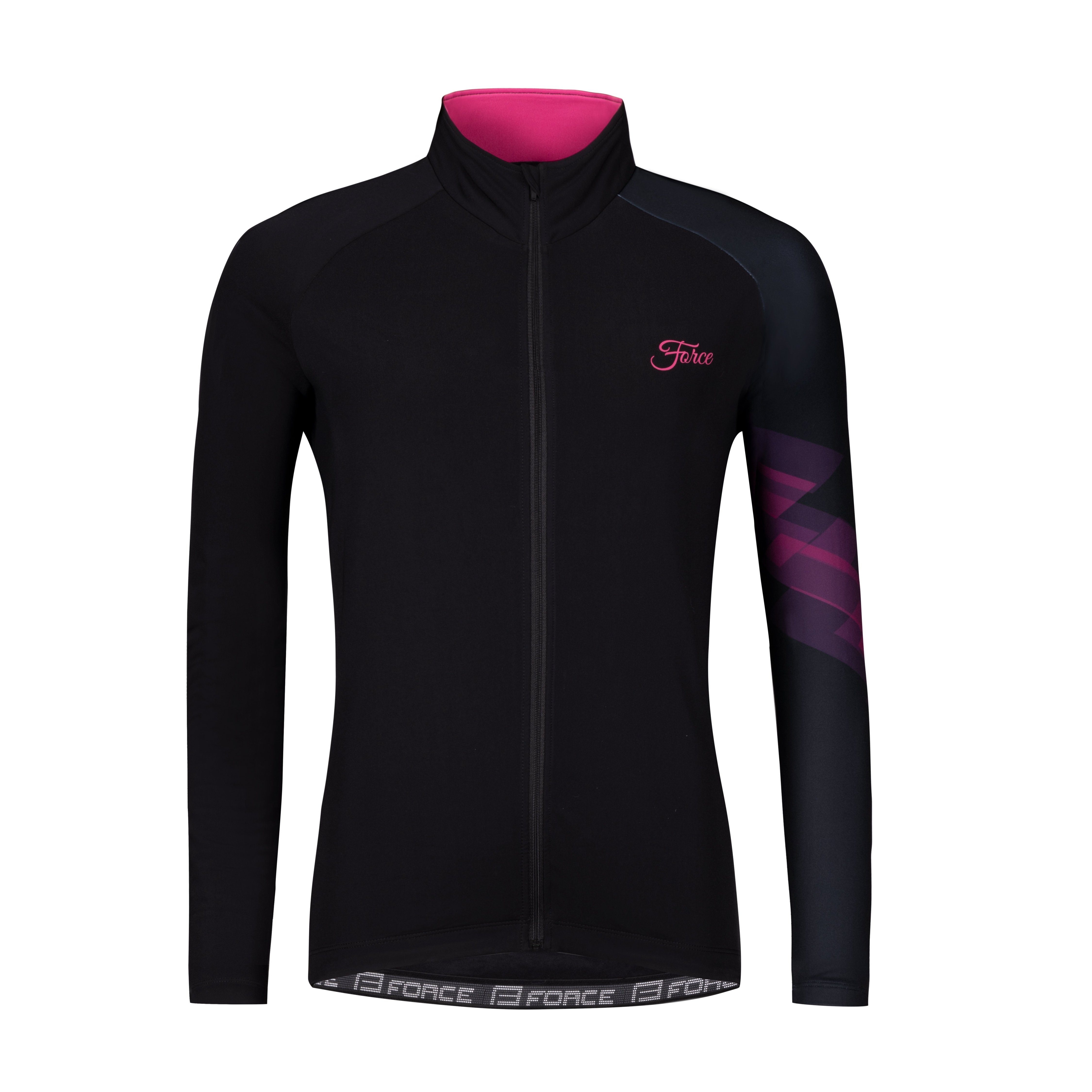 FORCE Radtrikot Jersey Force RIDGE LADY Langjacke schwarz pink +5 °C bis +1 günstig online kaufen