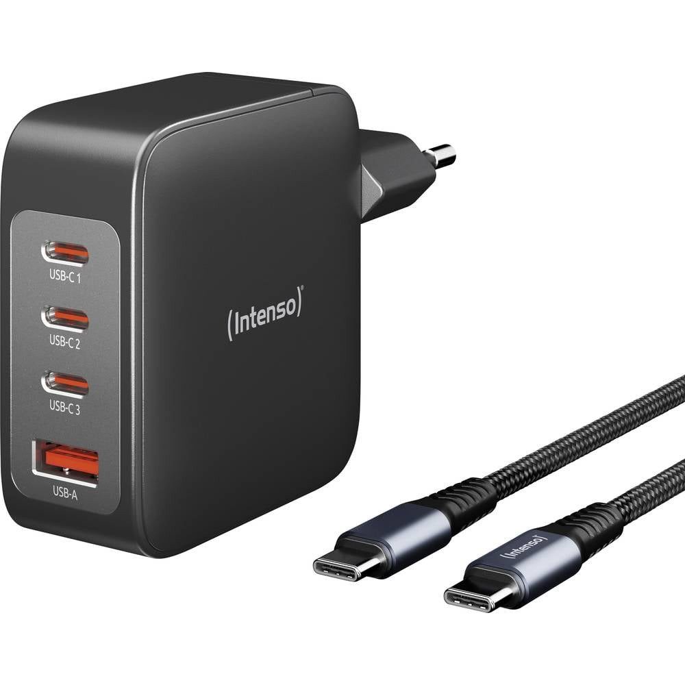 Intenso Power Adapter Set GaN 140 W 7814010 USB-Ladegerät (GaN, USB Power Delivery (USB-PD)
