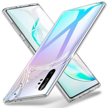 CoolGadget Handyhülle Transparent Ultra Slim Case für Samsung Galaxy Note 10 Plus 6,8 Zoll, Silikon Hülle Dünne Schutzhülle für Samsung Note 10+ Hülle