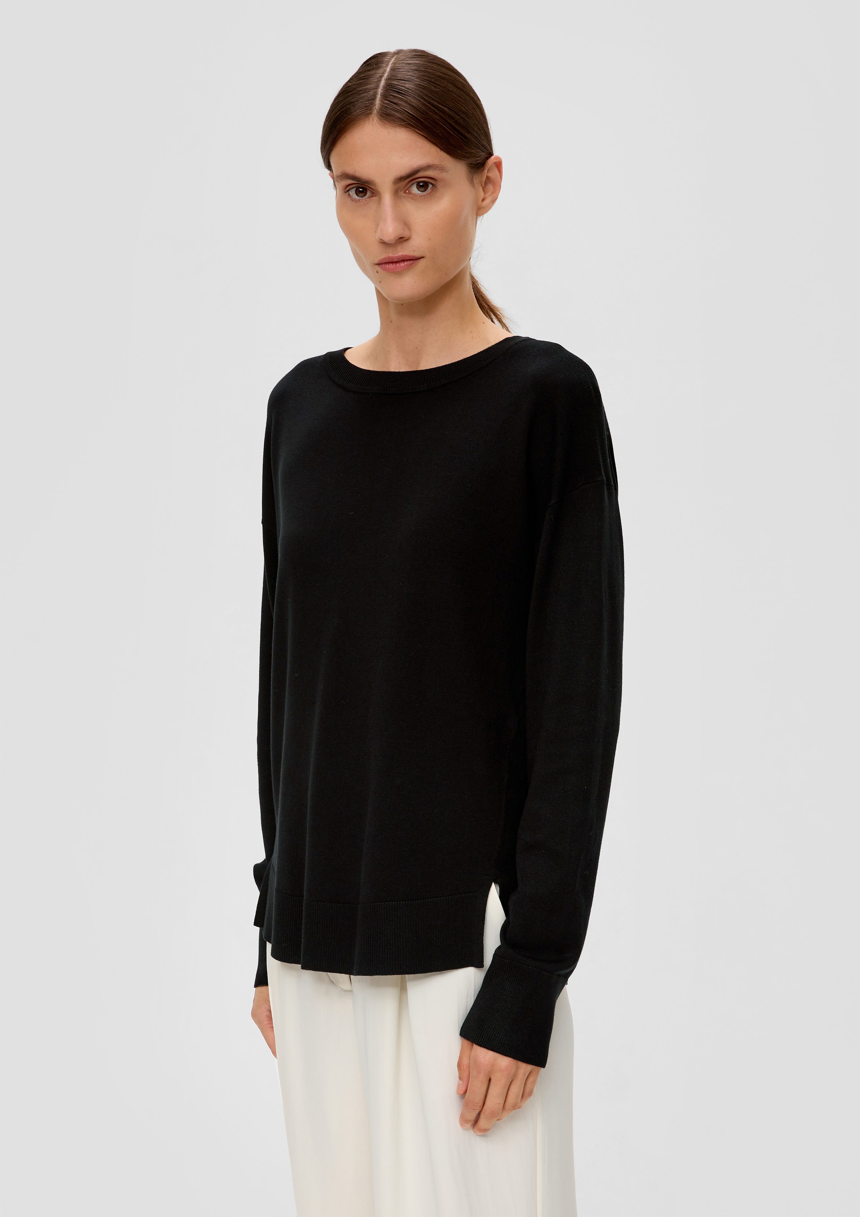 s.Oliver BLACK LABEL Strickpullover Leichter Pullover günstig online kaufen