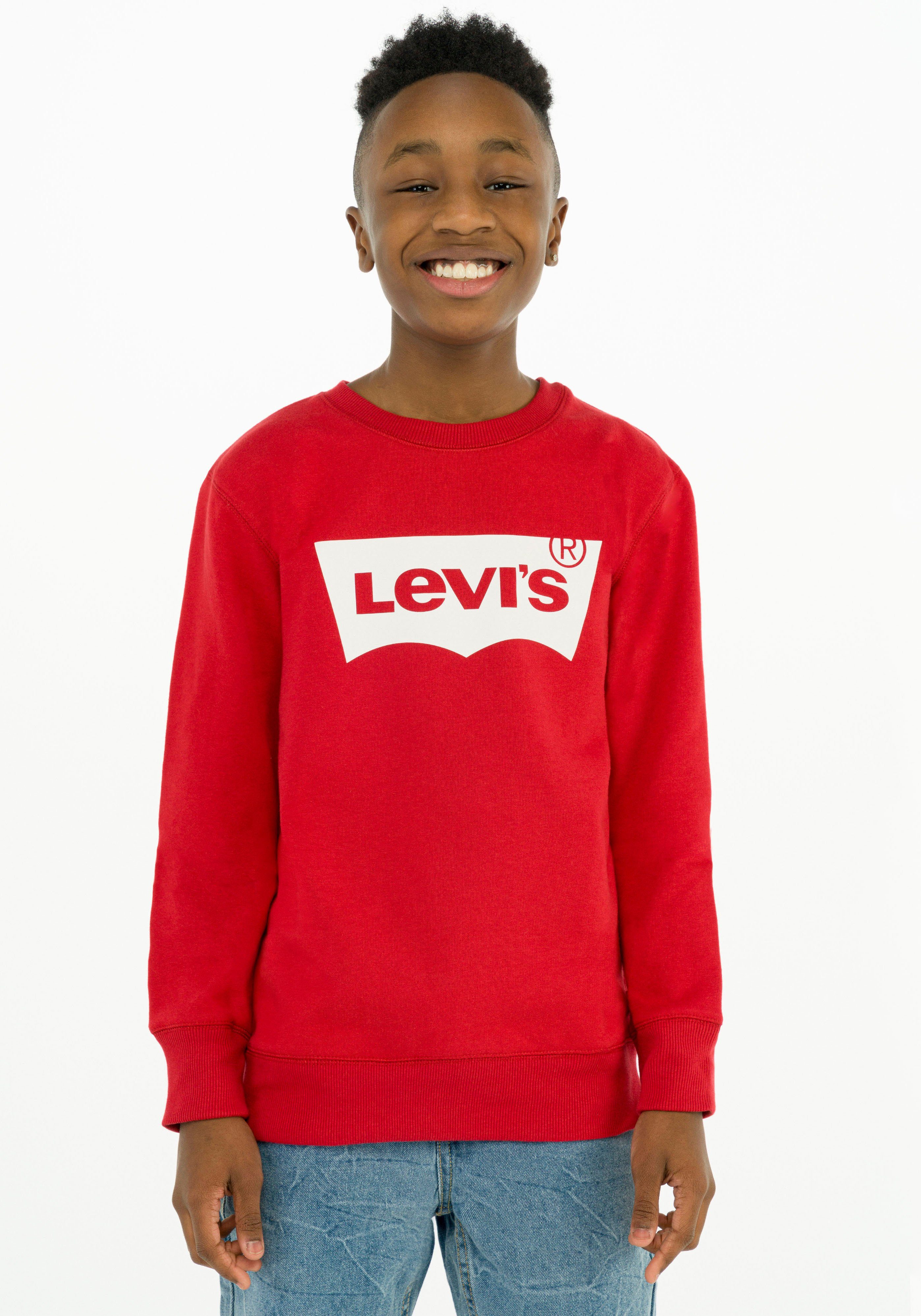 Kids red BOYS for BATWING CREWNECK Sweatshirt Levi's®