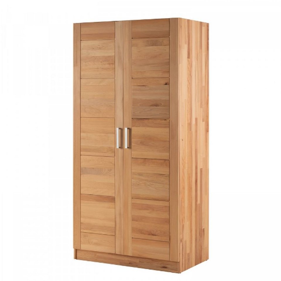 dynamic24 kleiderschrank massiv buche drehtüren schrank garderobe