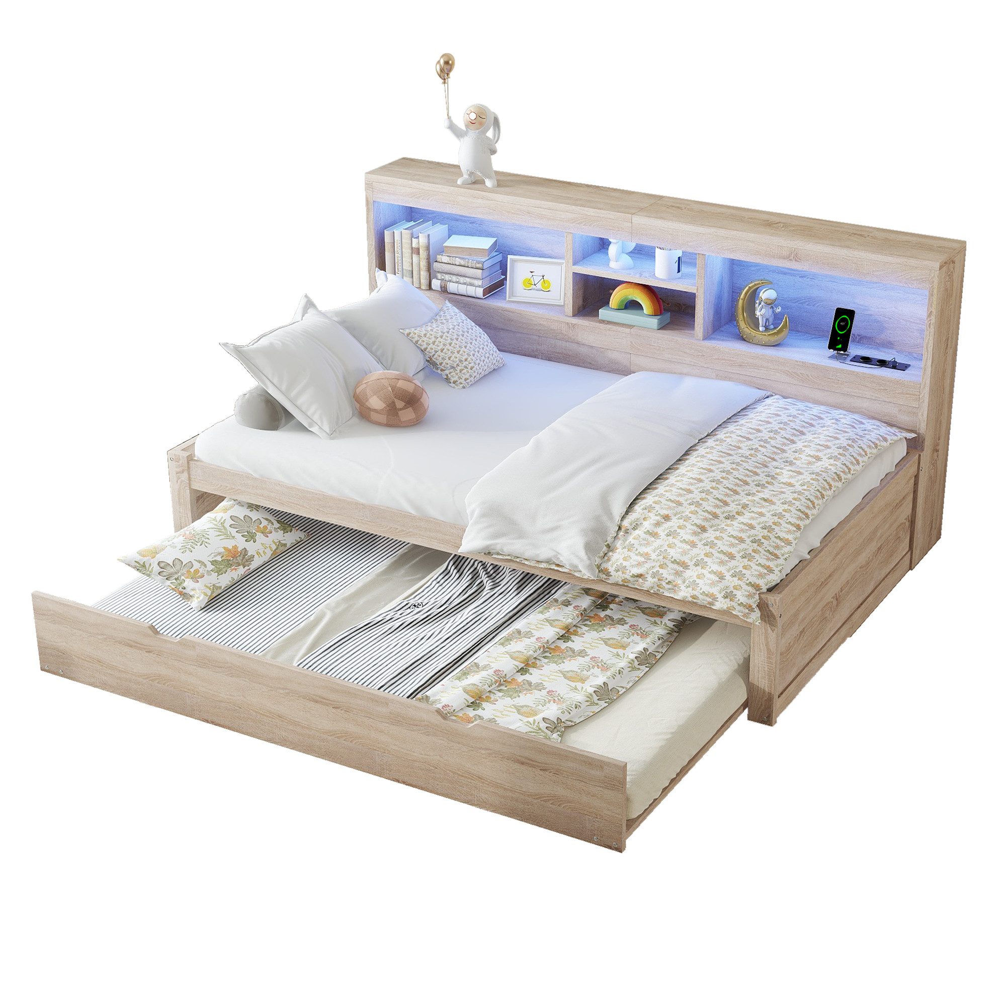 TavilaEcon Stapelbett Schlafsofa Tagesbett, Ausziehbares Bett, günstig online kaufen