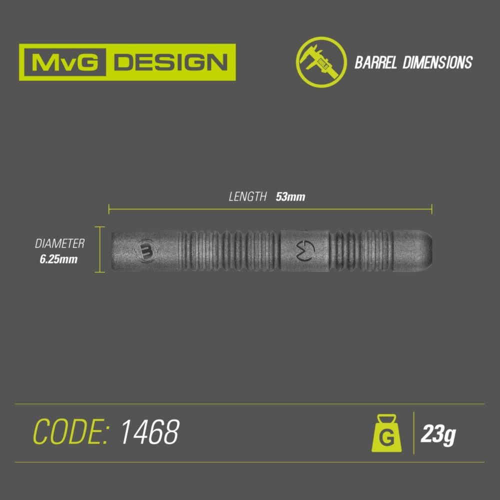 Winmau Dartpfeil Steeldart Winmau MvG Exact 1468-23g Darts.