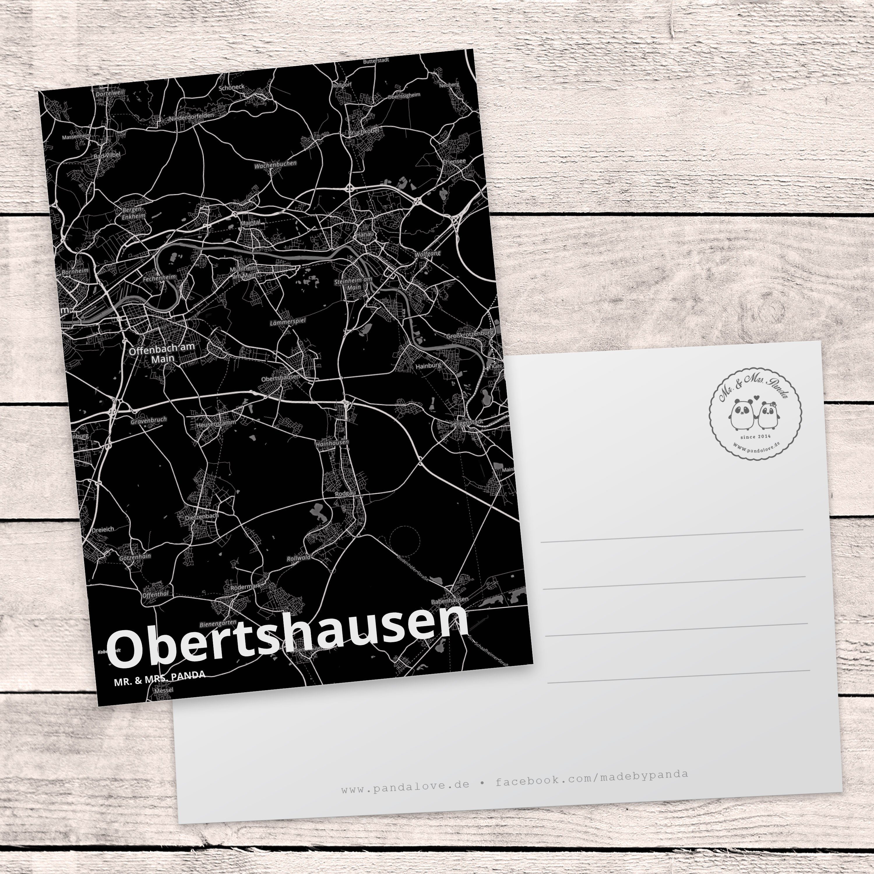 G Mr. Mrs. Geschenkkarte, Geschenk, Obertshausen & - Panda Postkarte Ansichtskarte, Karte, Dorf,