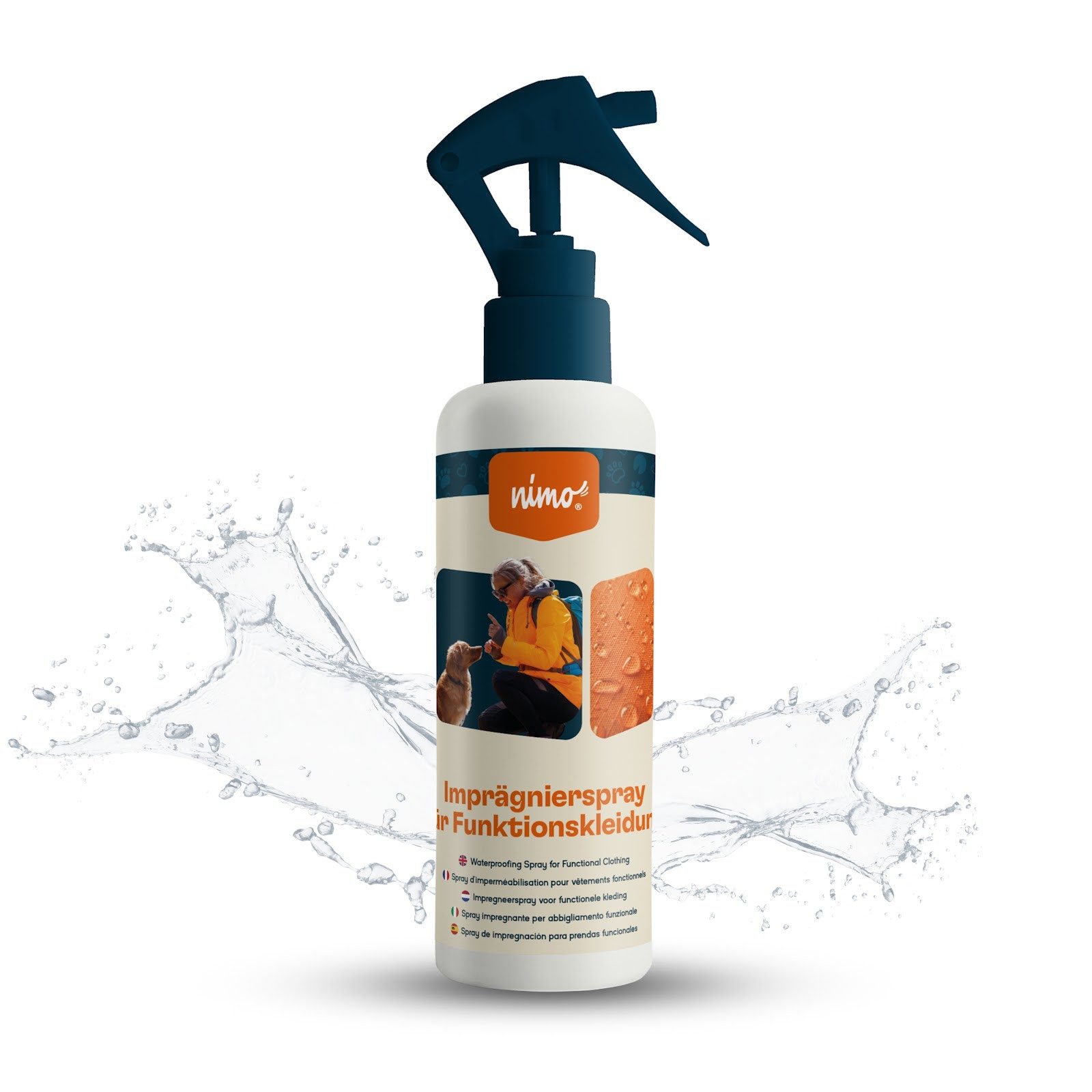 nimo Imprägnierspray für Funktionskleidung Imprägnierspray (1 St), ohne Hitzeinaktivierung