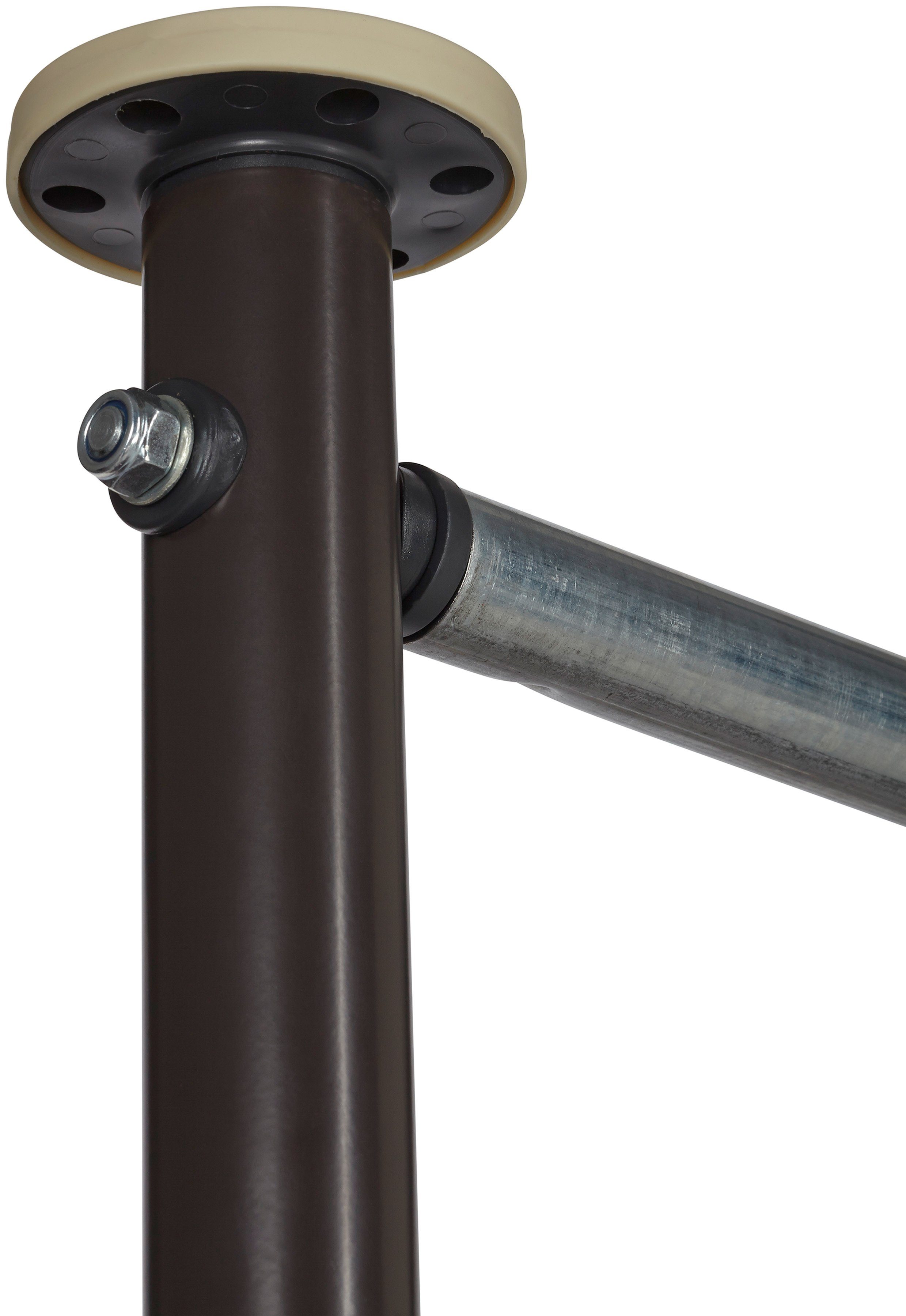 Angerer Freizeitmöbel Klemm-Senkrechtmarkise weinrot/weiß, BxH: 120x225 cm