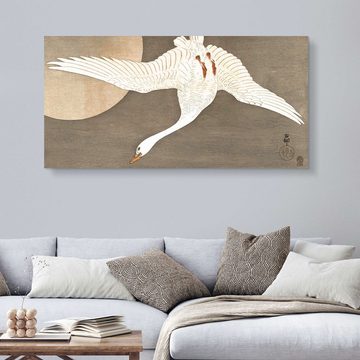 Posterlounge Forex-Bild Ohara Koson, Weiße Gans, Wohnzimmer Japandi Malerei