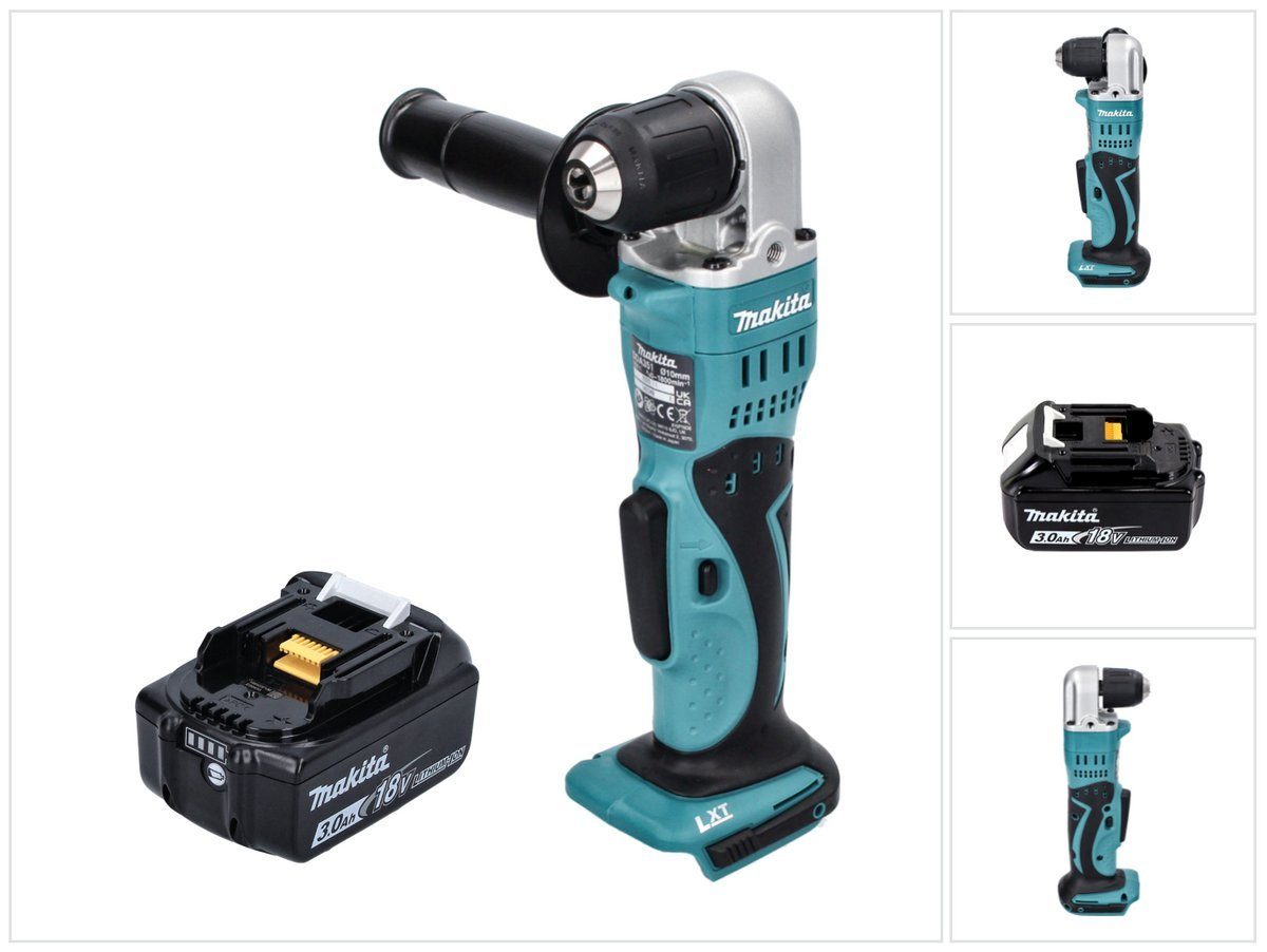 Makita Winkelbohrmaschine DDA 351 F1 Akku Winkelbohrmaschine 18 V 13,5 Nm + 1x Akku 3,0 Ah - oh