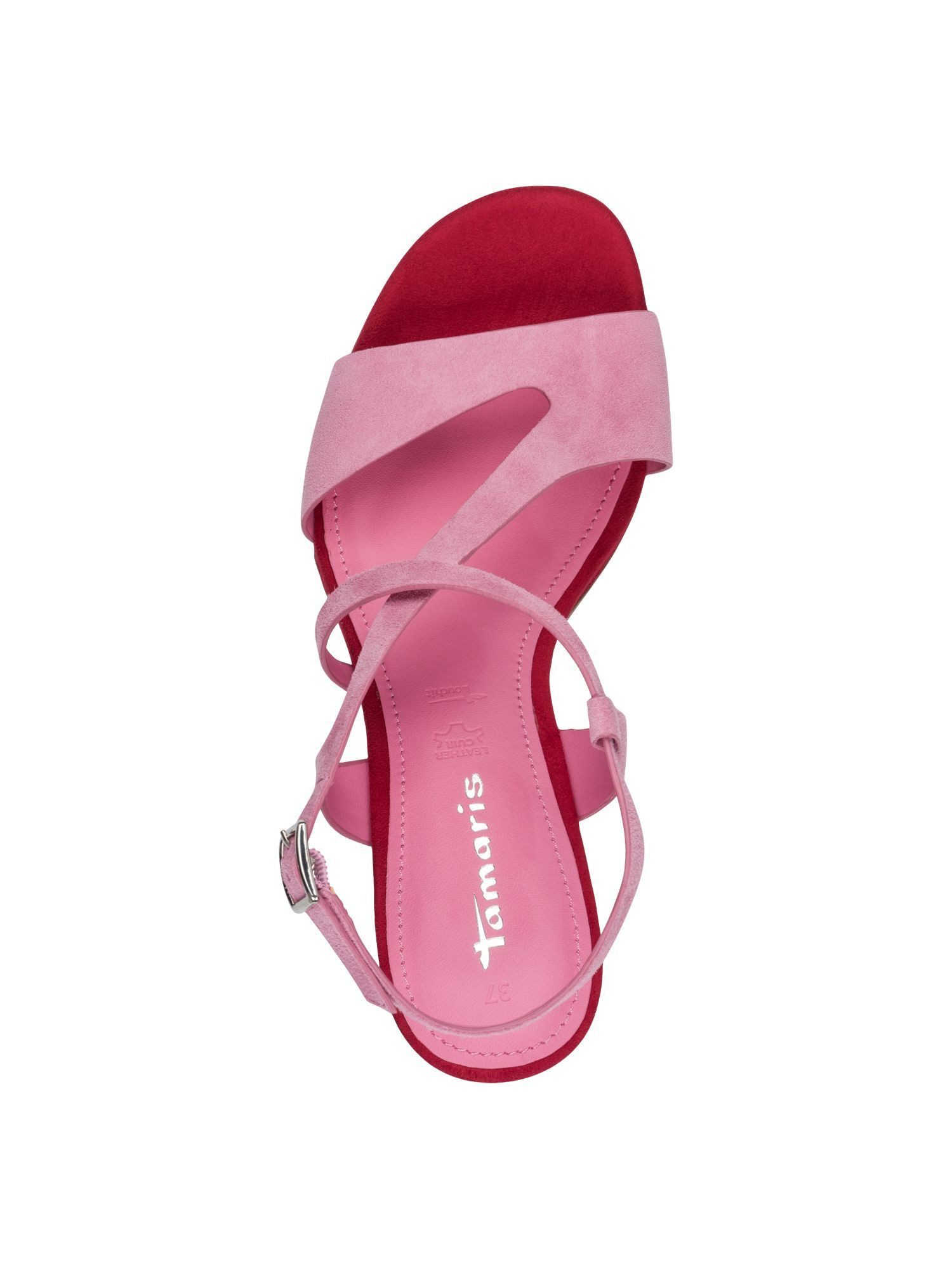 Tamaris ANTIslide, TOUCH-IT, ANTIshokk aus Leder banana Sandalette ANTIslide