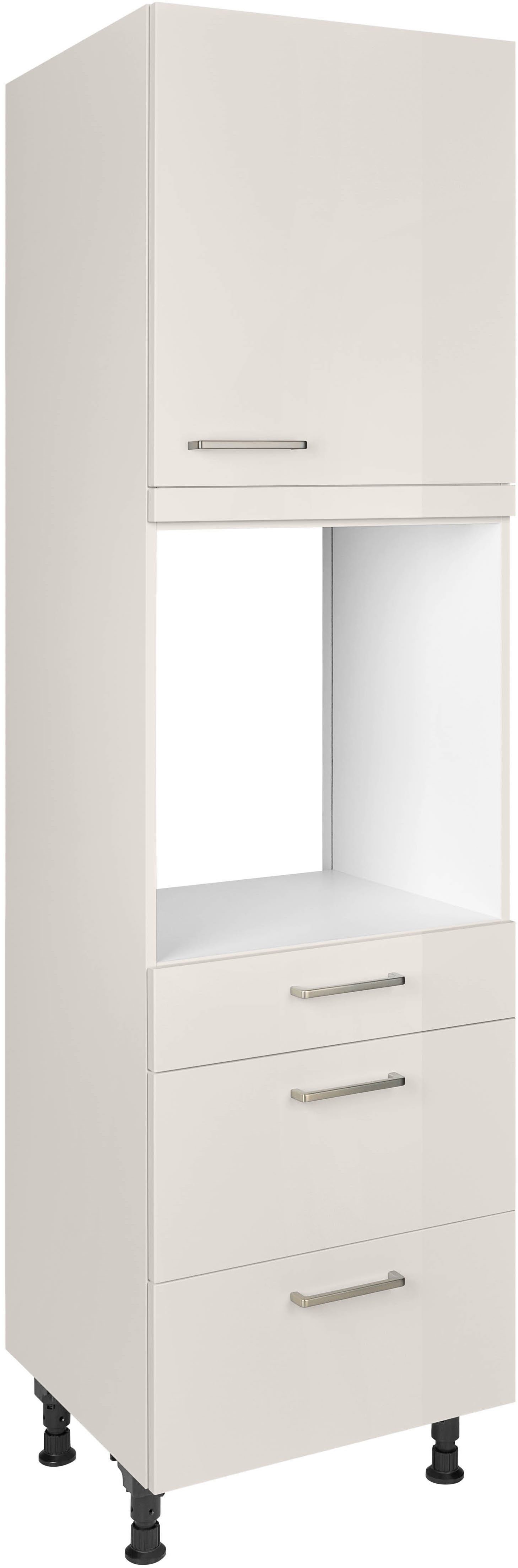 nobilia® Backofenumbauschrank "Flash", Ausrichtung wählbar, mit Schublade und zwei Auszügen und einer Tür, vormontiert, Breite/Höhe: 60/216,6 cm