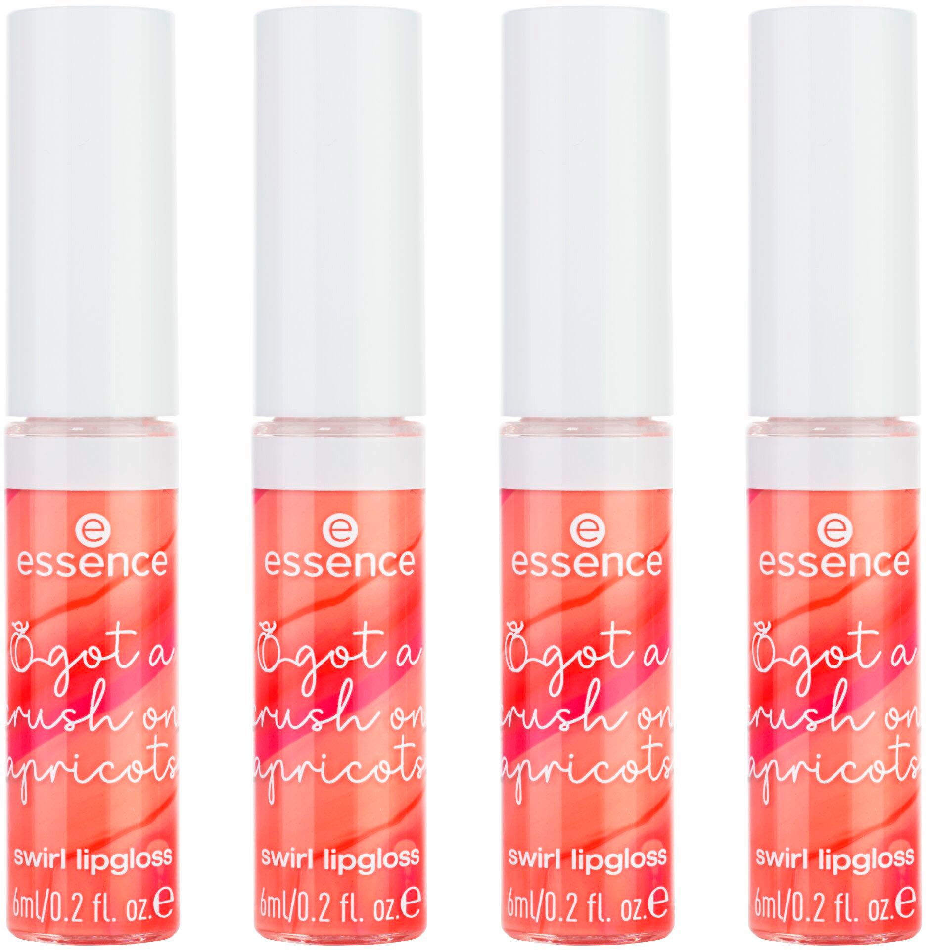 Essence Lipgloss got a crush on apricots swirl lipgloss, 4-tlg.